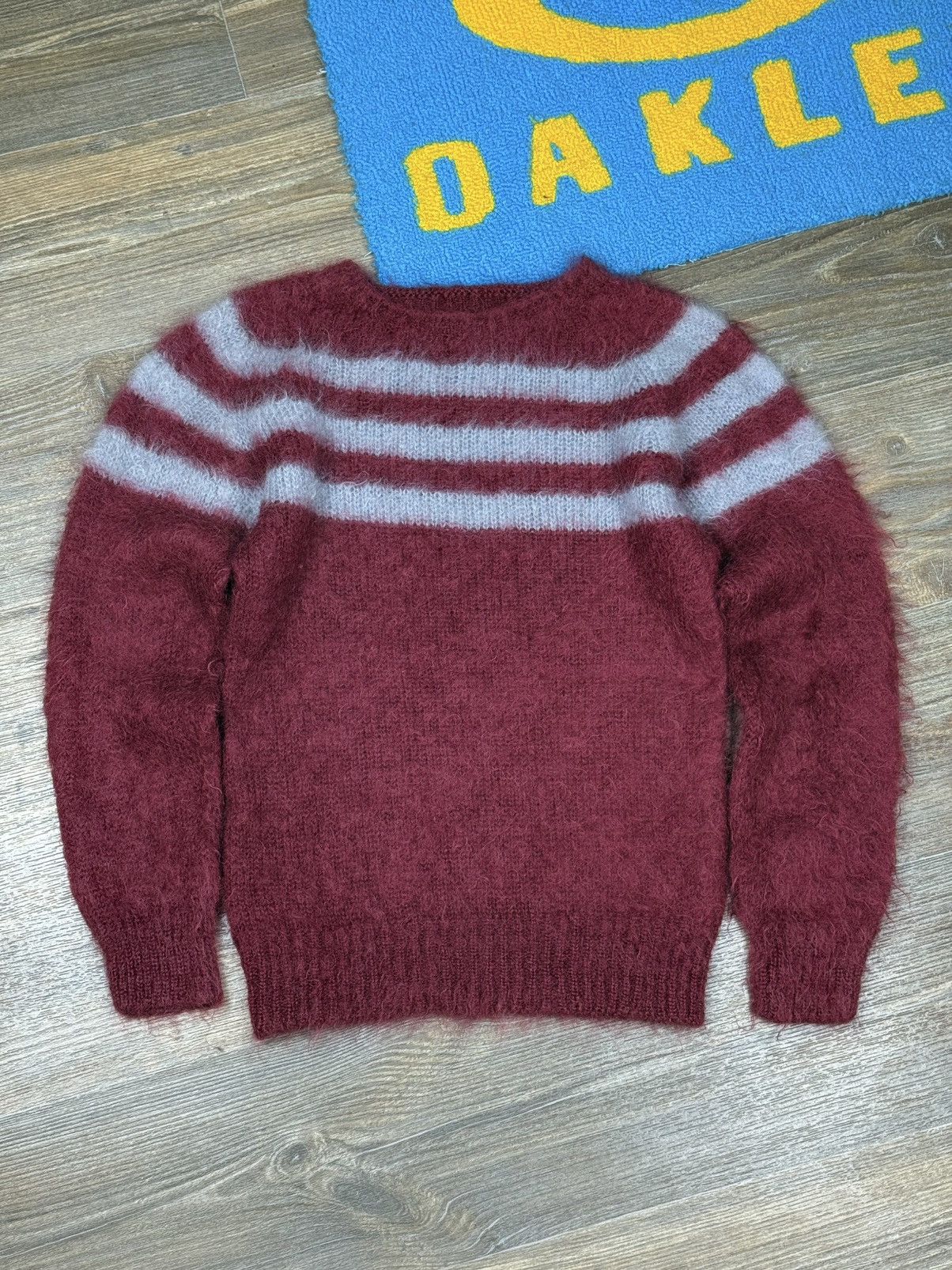 Howlin By Morrison × Howlin' Howlin by Morrison Stripped Red Mohair Crewneck Sweater Size US S / EU 44-46 / 1 - 2 Thumbnail