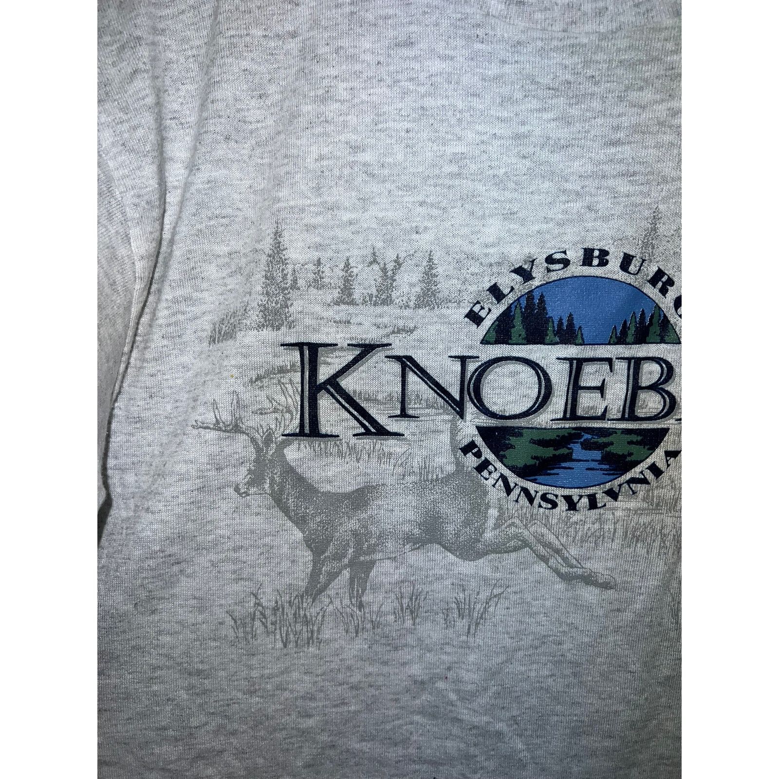 Jerzees Vintage Elysburg Shirt Knoebels Pennsylvania Deer Animal Tee Size US L / EU 52-54 / 3 - 2 Thumbnail