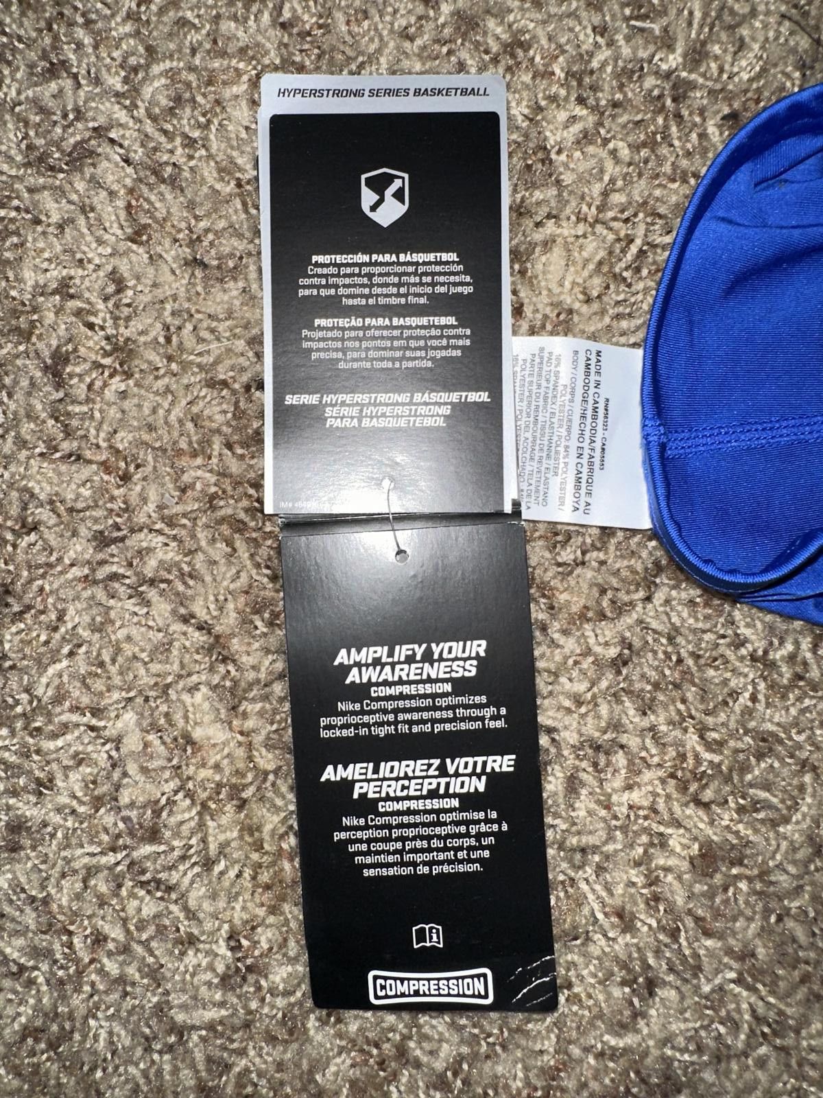 Nike ONE Nike Pro Combat Dri-Fit Compression Basketball Knee Pad Sleeve SINGLE Size ONE SIZE - 12 Thumbnail