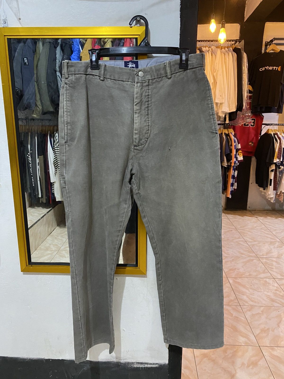 Stussy Vintage denim pants stussy Size US 33 - 1 Thumbnail