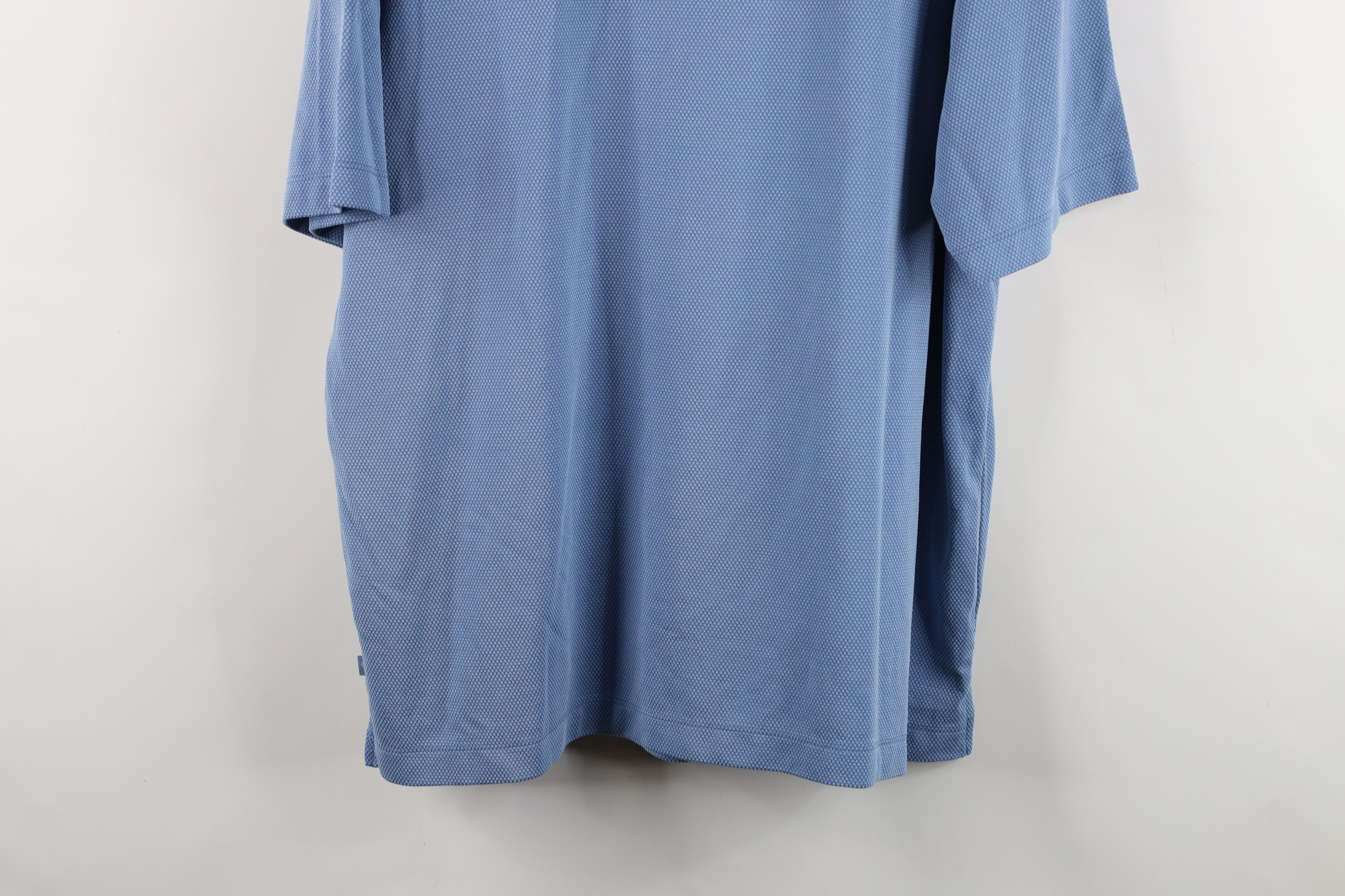 Tommy Bahama Vintage Tommy Bahama Waffle Knit Golf Polo Shirt Blue Size US L / EU 52-54 / 3 - 14 Thumbnail
