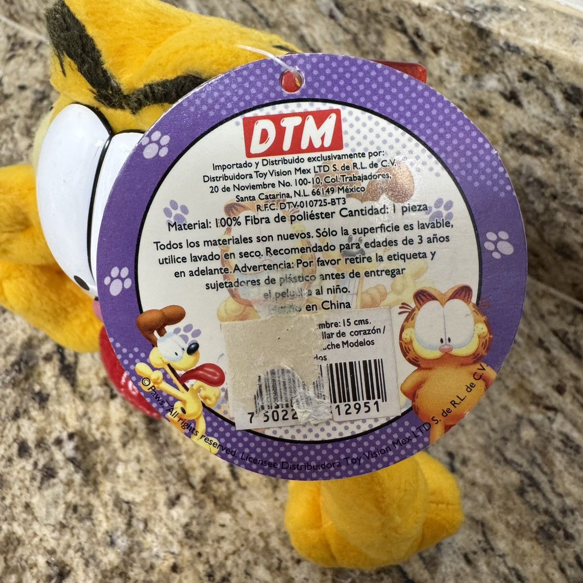 Vintage Vintage Garfield Te Quiero 6” Spanish Valentine’s Day Plush Size ONE SIZE - 6 Thumbnail