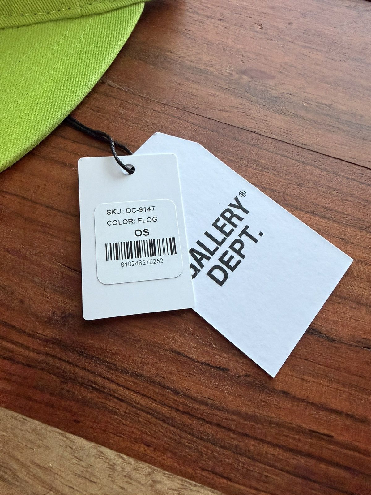 Gallery Dept. Gallery dept logo hat flo green Size ONE SIZE - 2 Thumbnail