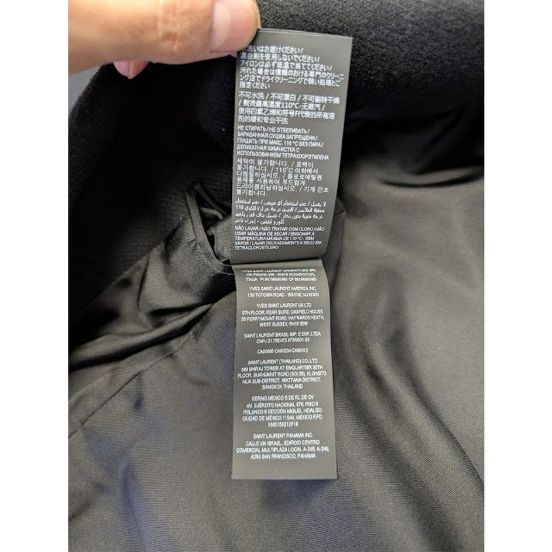 Saint Laurent Paris o1rshd1 Long Officer Coat in Wool Gabardine in Grey Size US M / EU 48-50 / 2 - 20 Thumbnail