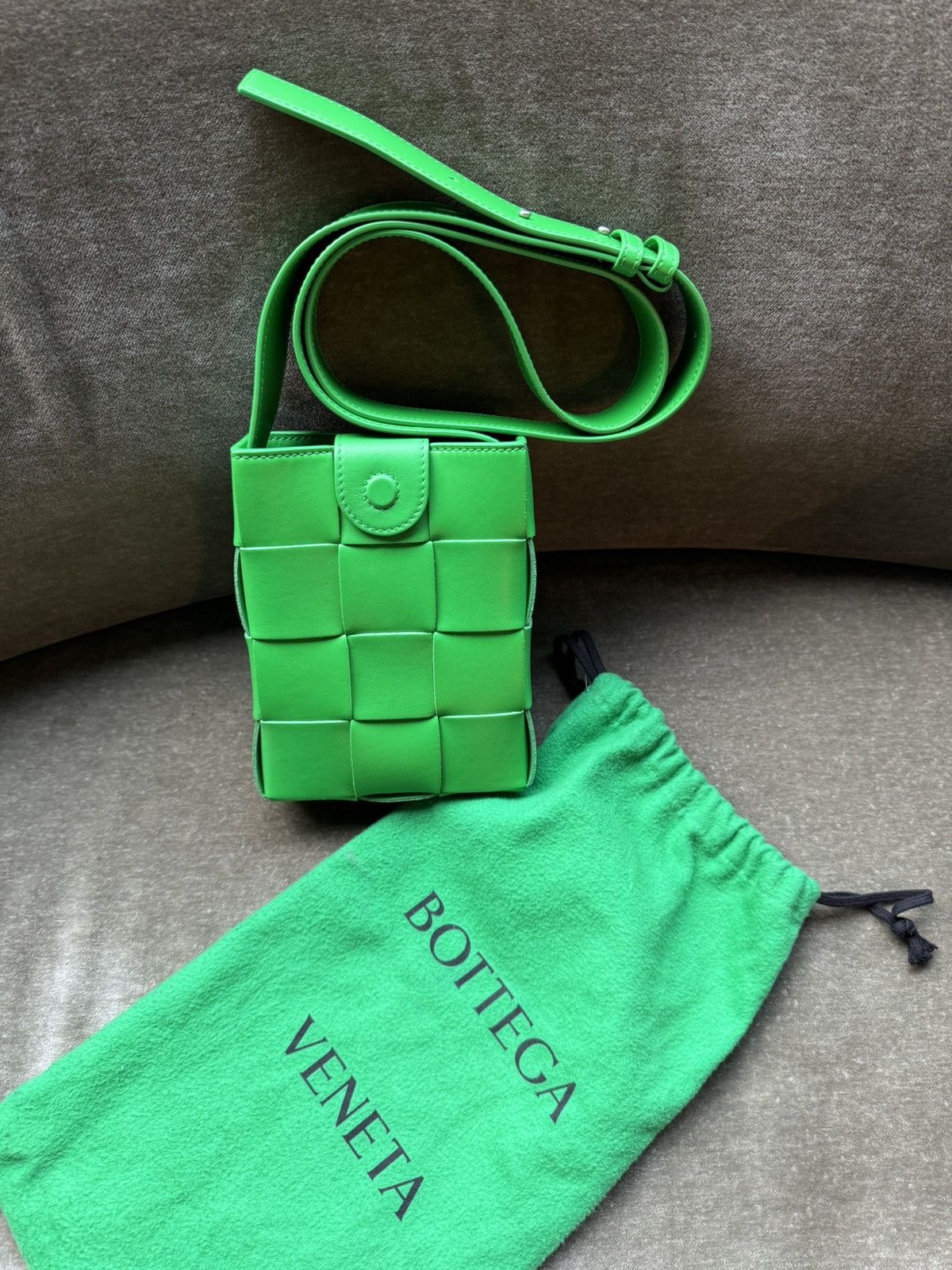 Bottega Veneta Bottega veneta Mini Cassette Crossbody Bag Green Size ONE SIZE - 1 Thumbnail