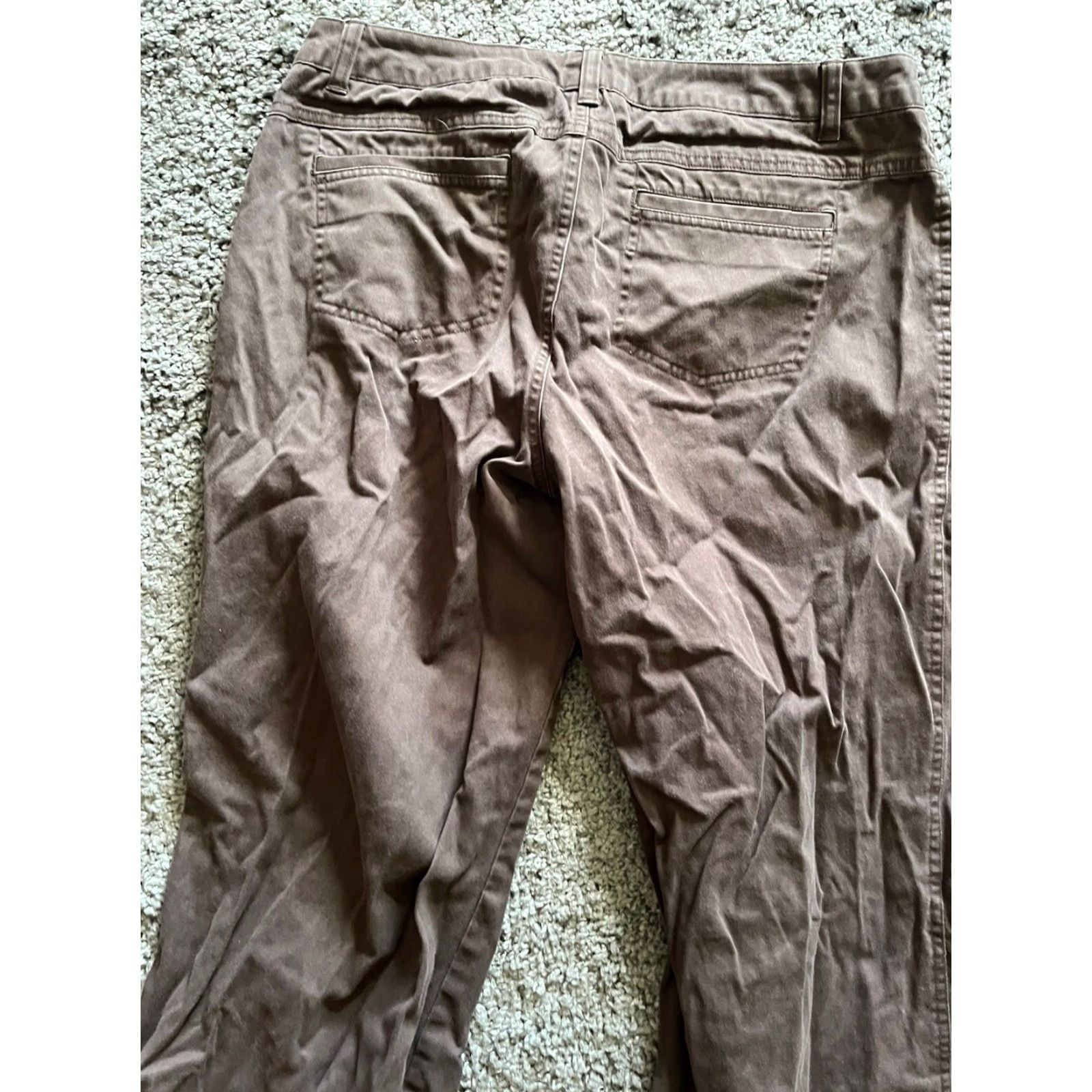 Banana Republic Banana Republic Martin Fit Chino Pants Womens Size 10 Brown Wide-Leg Stretch Size 32" / US 10 / IT 46 - 4 Thumbnail
