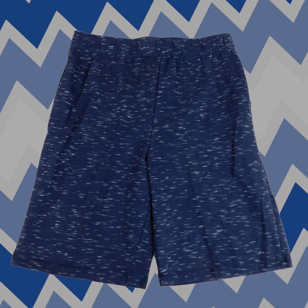 Vintage Zone Pro Men's Elastic Waist Knit Athletic Shorts Navy, Medium #937 Size US 31 - 1 Thumbnail