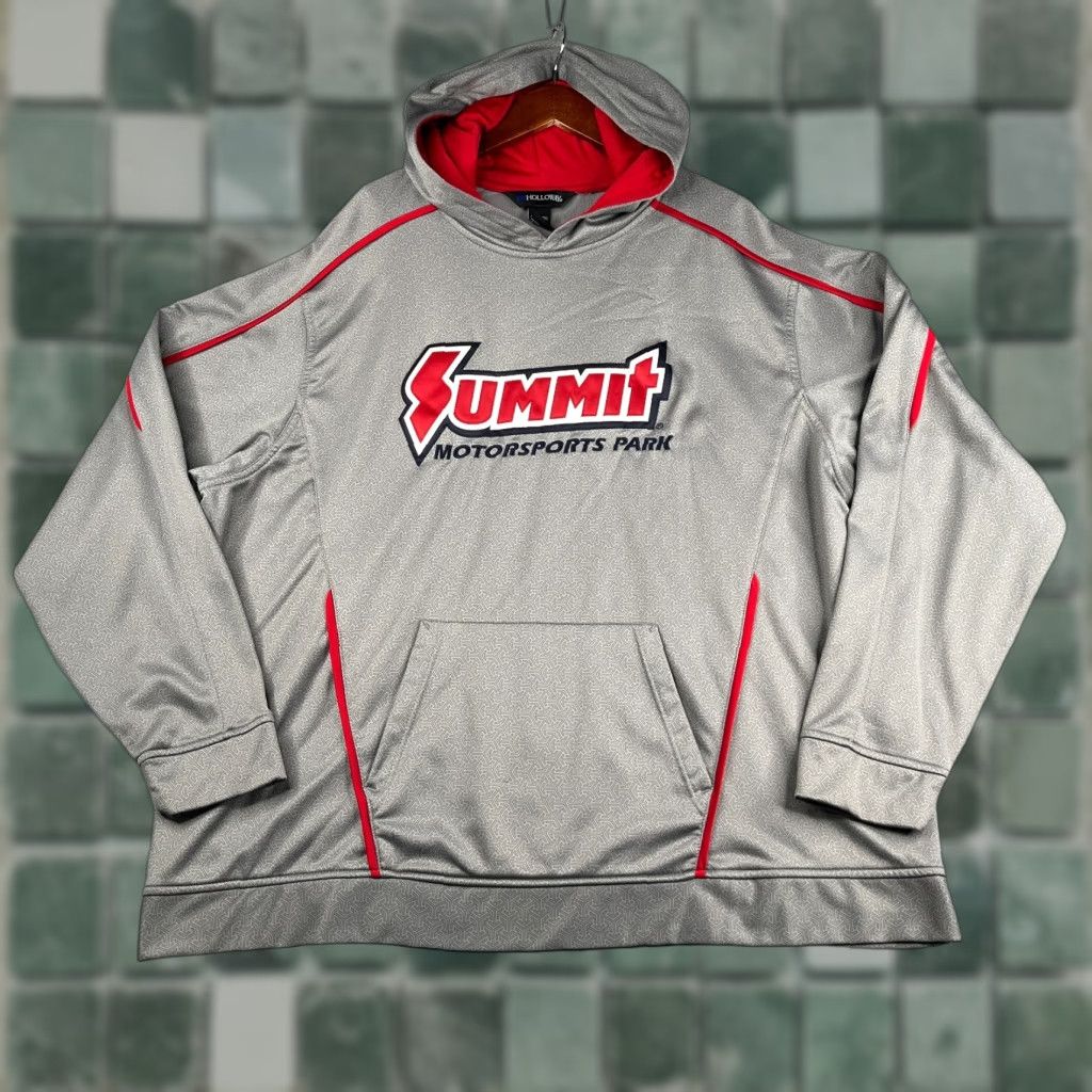 Holloway Holloway Summit Motorsports Hoodie Sweatshirt 3XL Gray Geometrix Embroidered Logo Mens Size US XXL / EU 58 / 5 - 1 Thumbnail