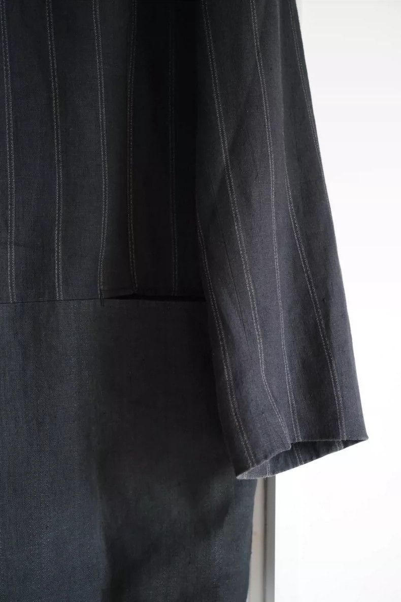Yohji Yamamoto Yohji Yamamoto Yohji Yamamoto Striped Linen Suit Jacket Size US S / EU 44-46 / 1 - 4 Thumbnail