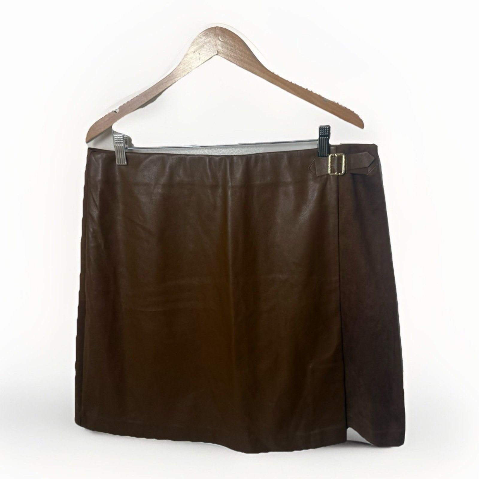 Other Marc New York Faux Leather Suede Skirt Butterscotch Size 37" - 1 Thumbnail