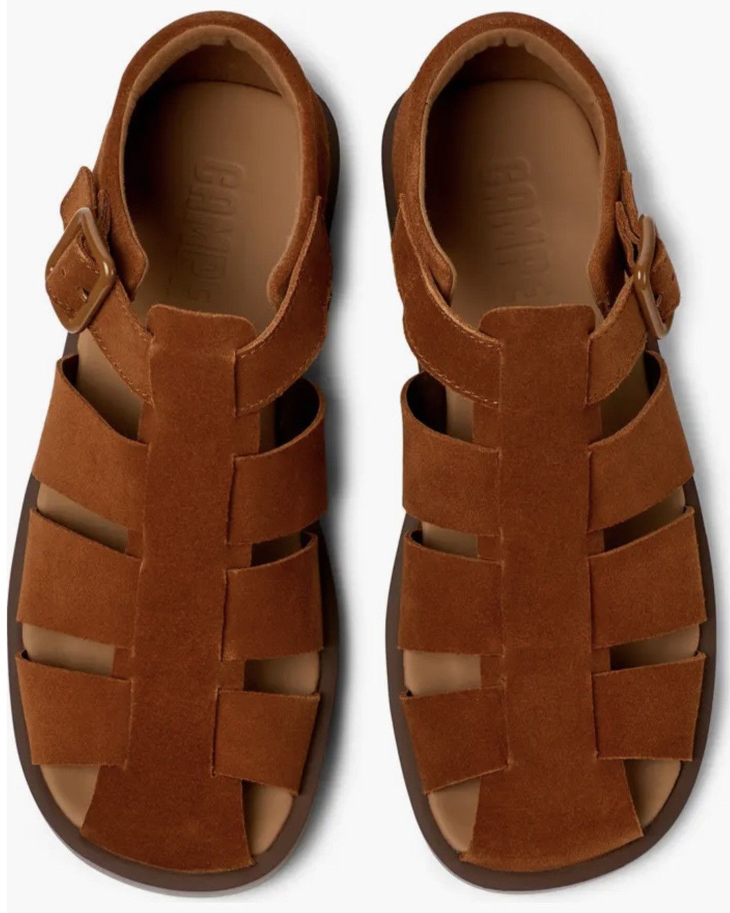 Camper Camper Don Suede Fisherman Sandal Brown Size US 11 / EU 44 - 1 Thumbnail