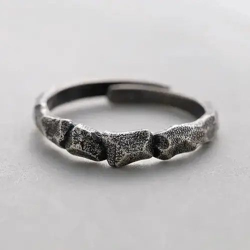Vintage Retro Mountain Peak Rock Ring Size ONE SIZE - 7 Thumbnail