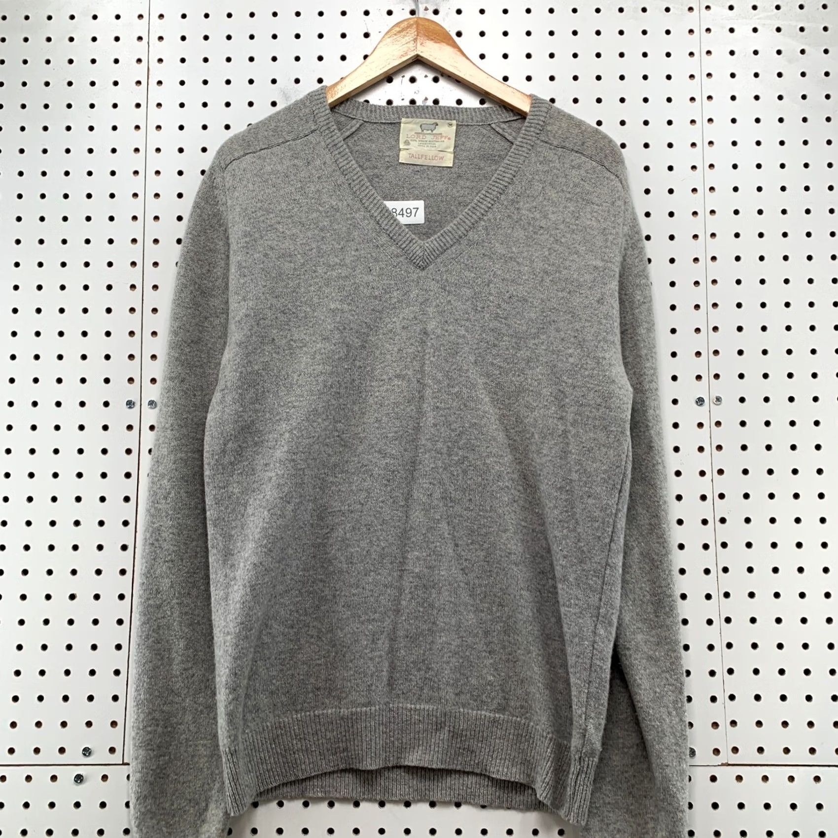 Vintage Vintage Lord Jeff Sweater Mens Medium Gray 80s Tallfellow Lambswool Pullover Size US M / EU 48-50 / 2 - 4 Thumbnail