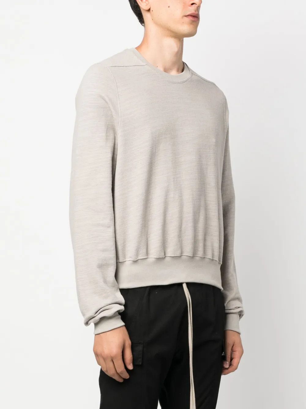 Rick Owens o1y0325 Crewneck Sweatshirt in Light Grey Size US S / EU 44-46 / 1 - 3 Thumbnail