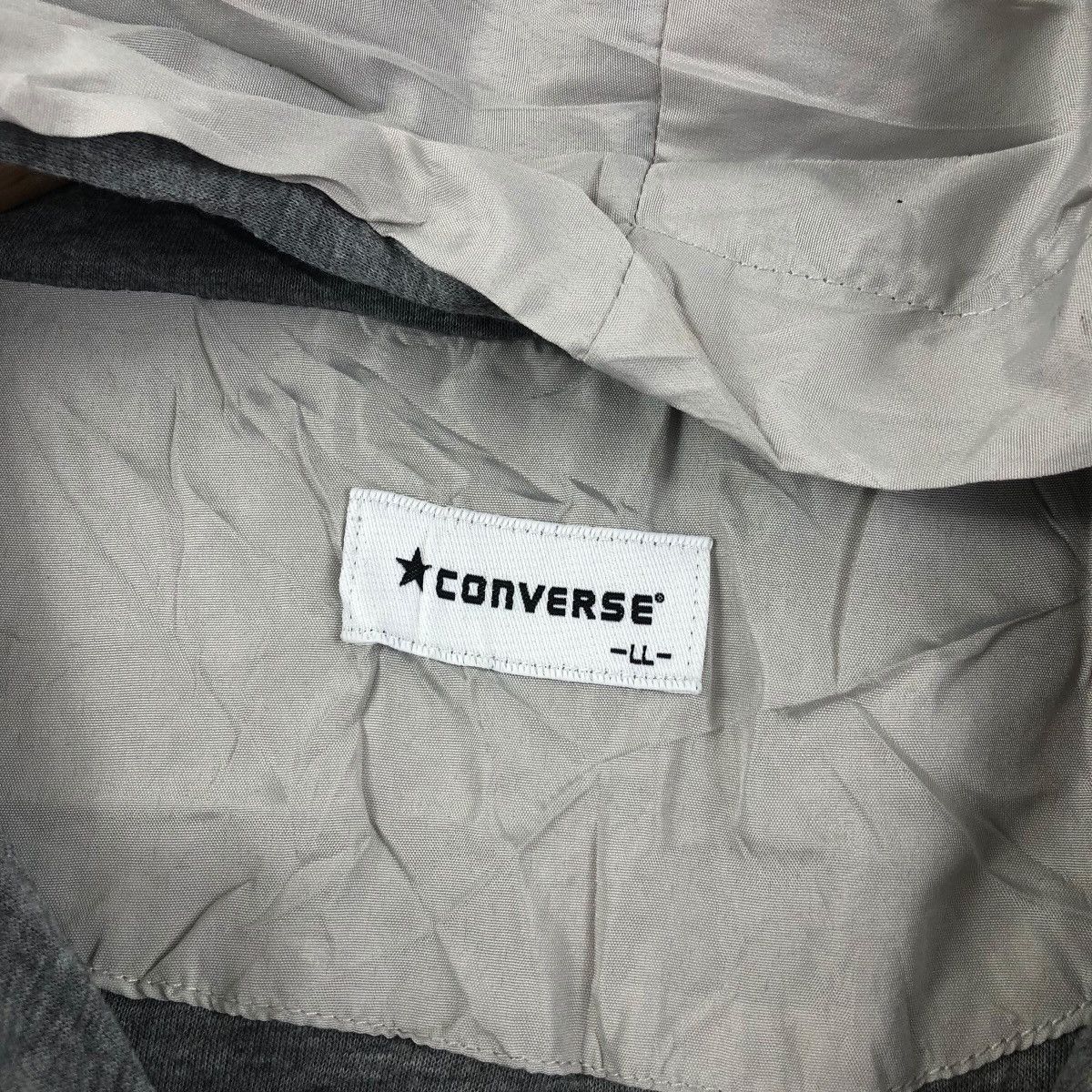 Converse Vintage CONVERSE ALL STARS Coat Hooded Zipper Jacket Size US XL / EU 56 / 4 - 3 Thumbnail