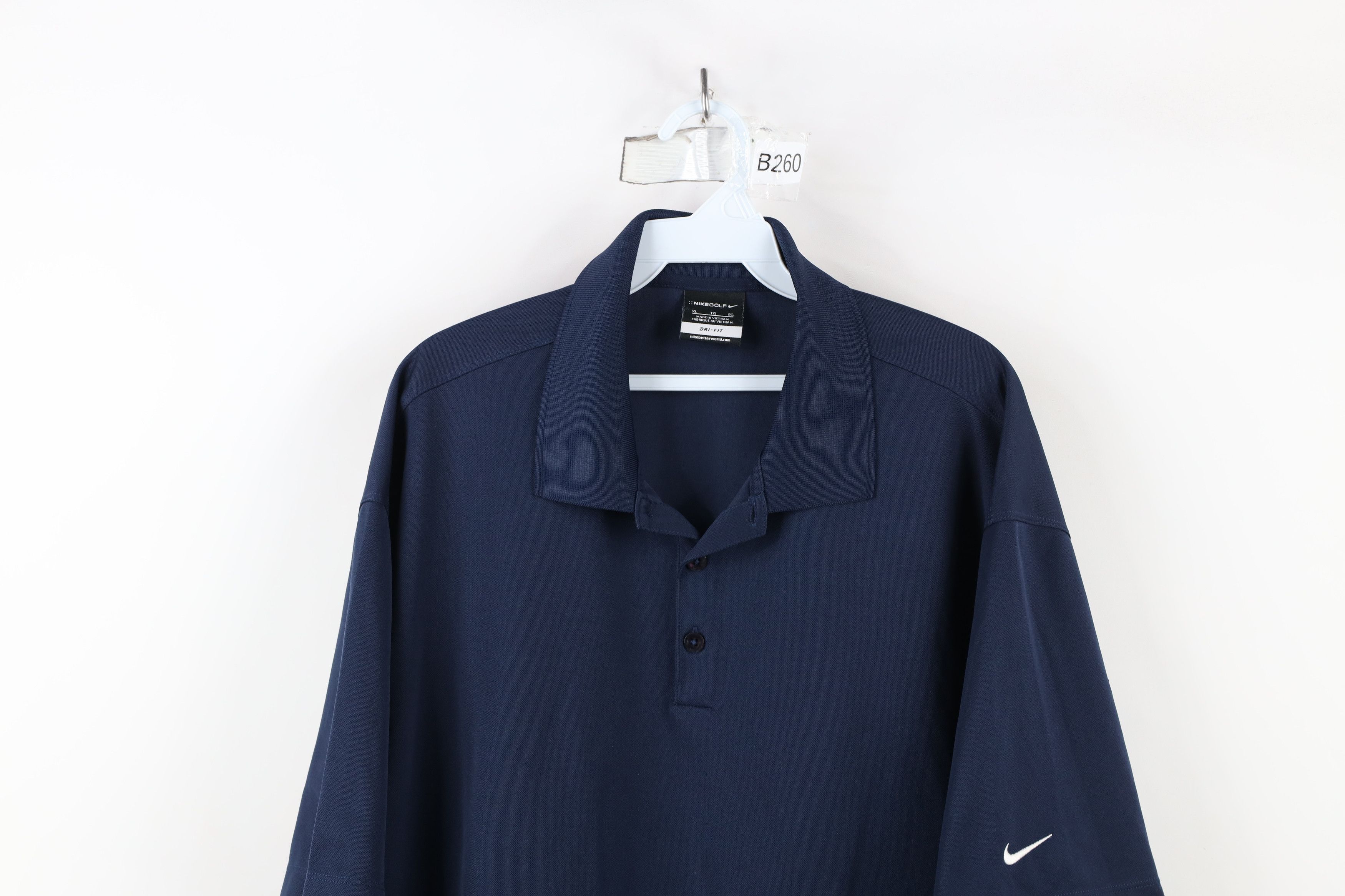 Nike × Vintage Vintage Y2K Nike Golf Mini Swoosh Knit Golfing Polo Shirt Size US XL / EU 56 / 4 - 2 Thumbnail