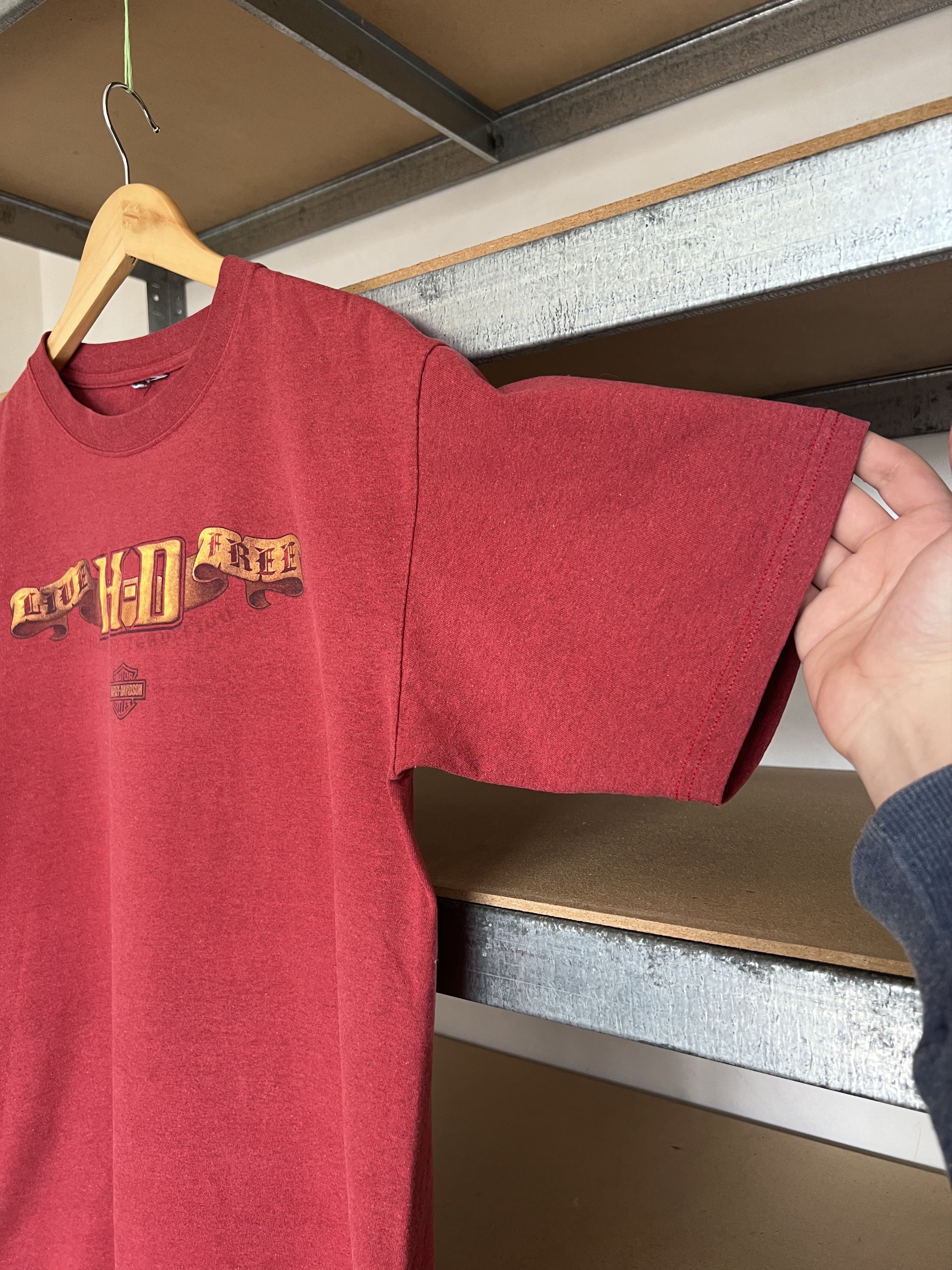 Harley Davidson Vintage 2001 Harley Davidson Fierek’s Ulm-Ringingen T-shirt Size US L / EU 52-54 / 3 - 4 Thumbnail