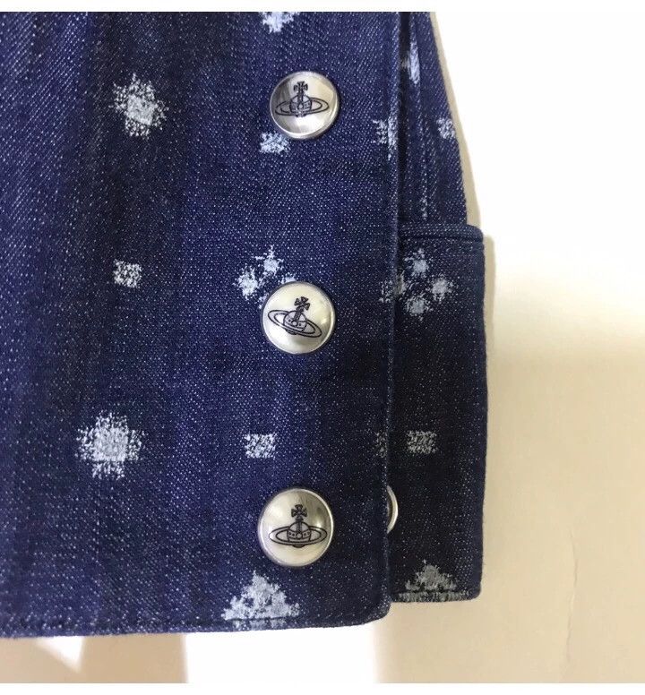 Vivienne Westwood Vivienne Westwood Planet embroidered denim shirt Size XS / US 0-2 / IT 36-38 - 5 Thumbnail
