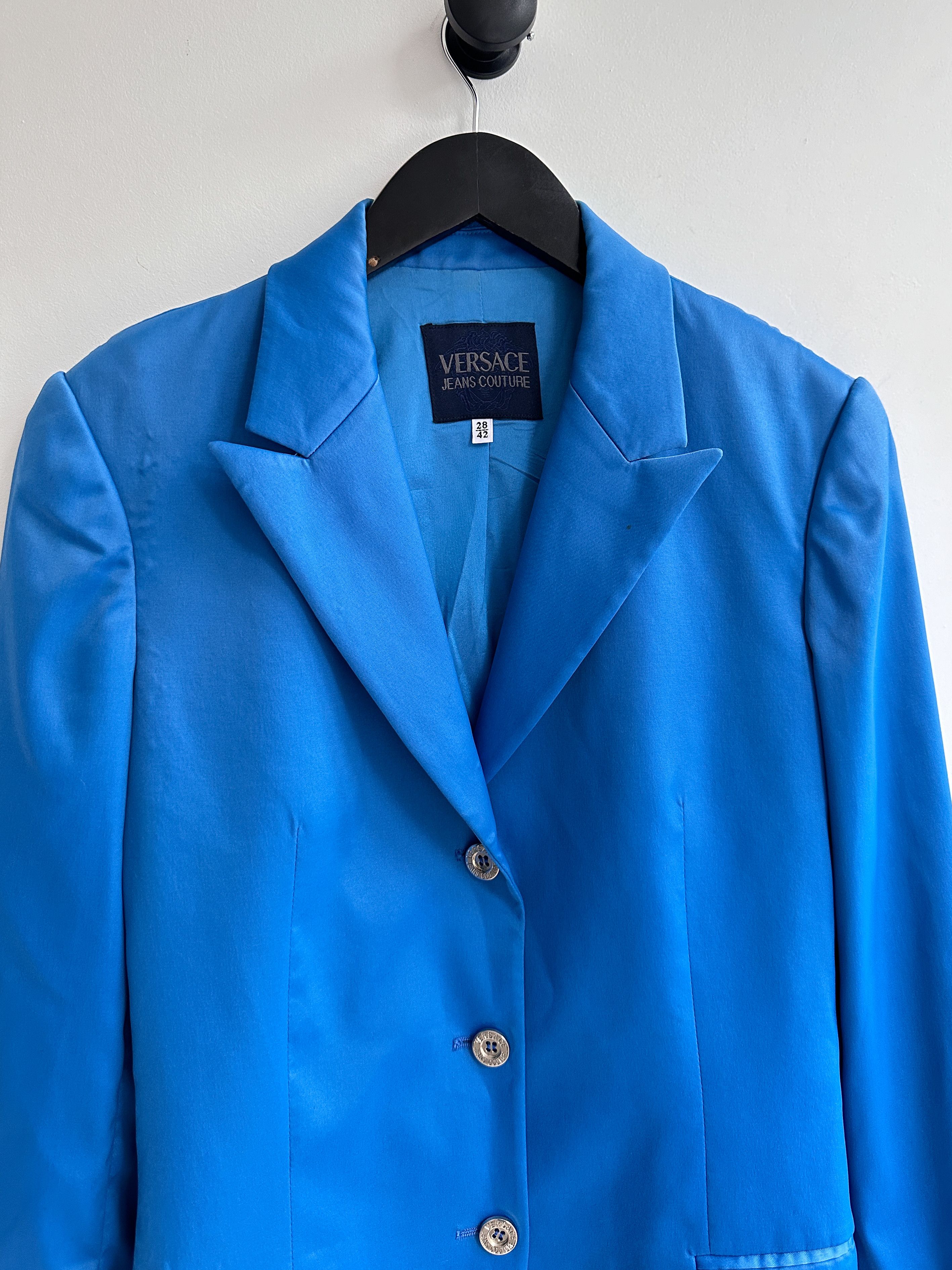 Versace Versace Jeans Couture Blue Blazer Jacket Size M / US 6-8 / IT 42-44 - 4 Thumbnail