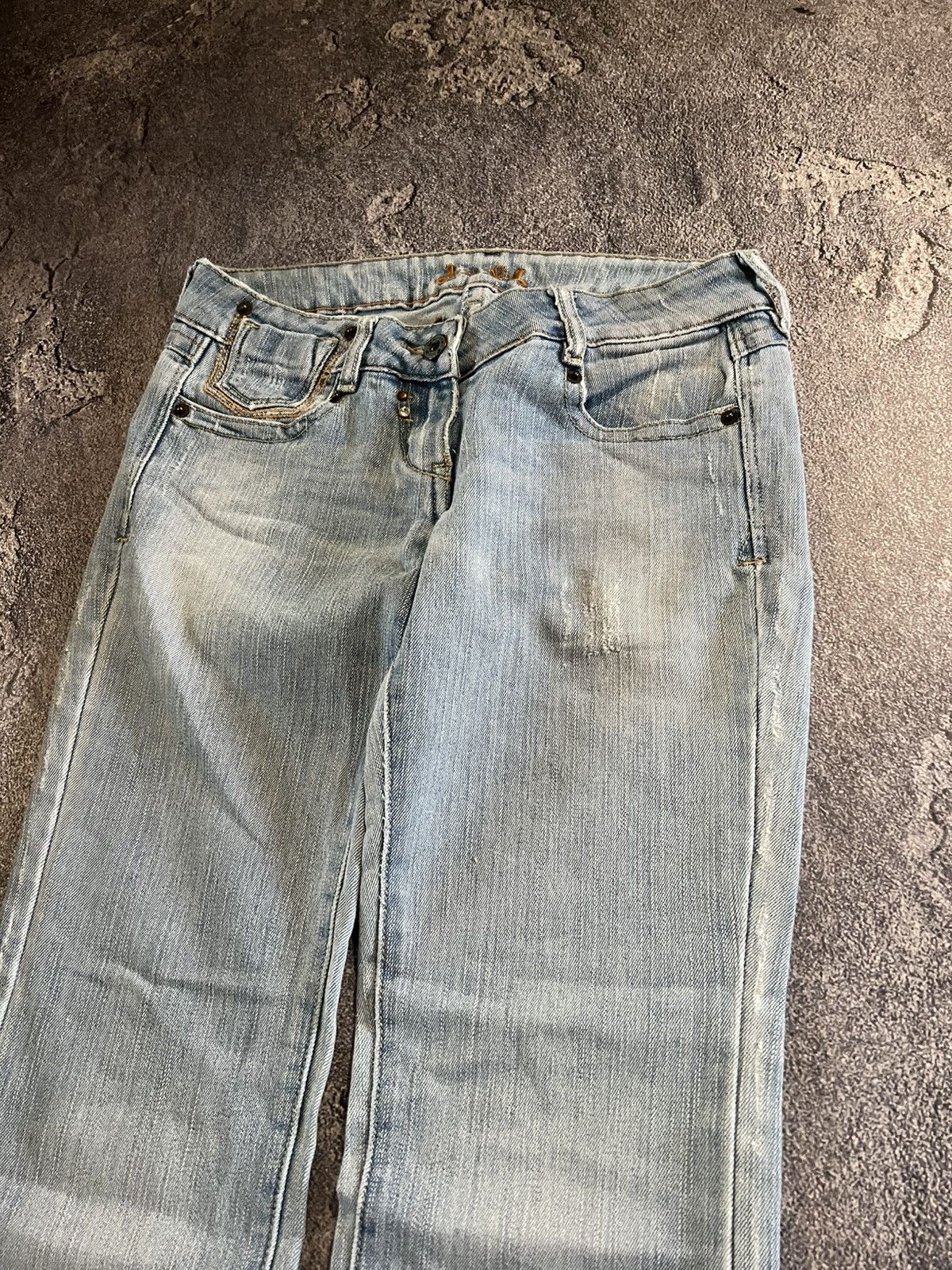 Vintage Swag Flared Y2K Jean / Light Drip Retro Number Nine Style Size US 30 / EU 46 - 4 Thumbnail