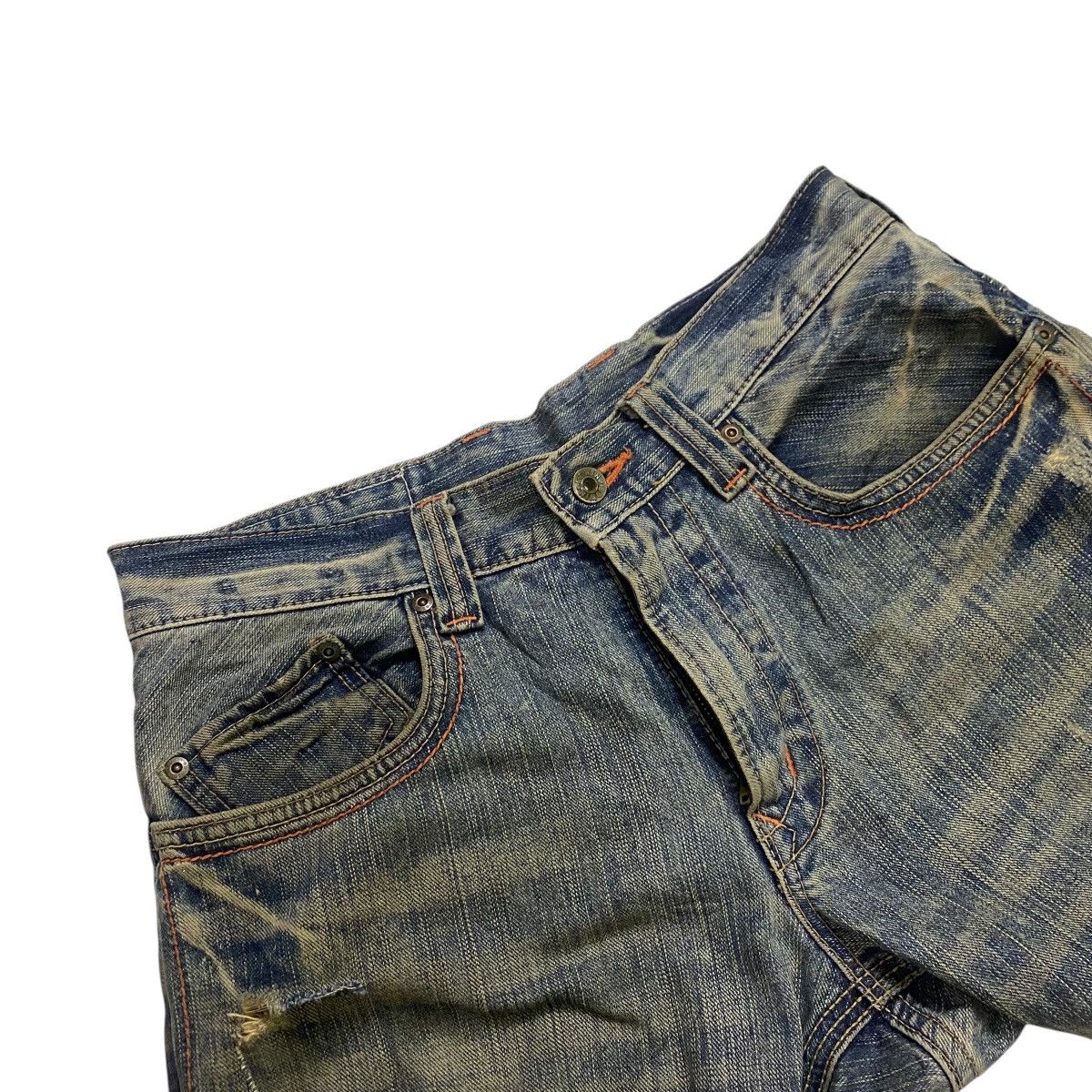 Edwin × Japanese Brand × Vintage Edwin xvs distressed flare pant Size US 33 - 4 Thumbnail