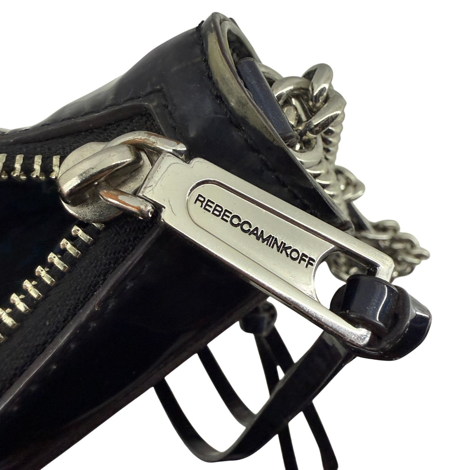Rebecca Minkoff Rebecca Minkoff Hologram Mini Mac Patent Leather Silver Size ONE SIZE - 4 Thumbnail