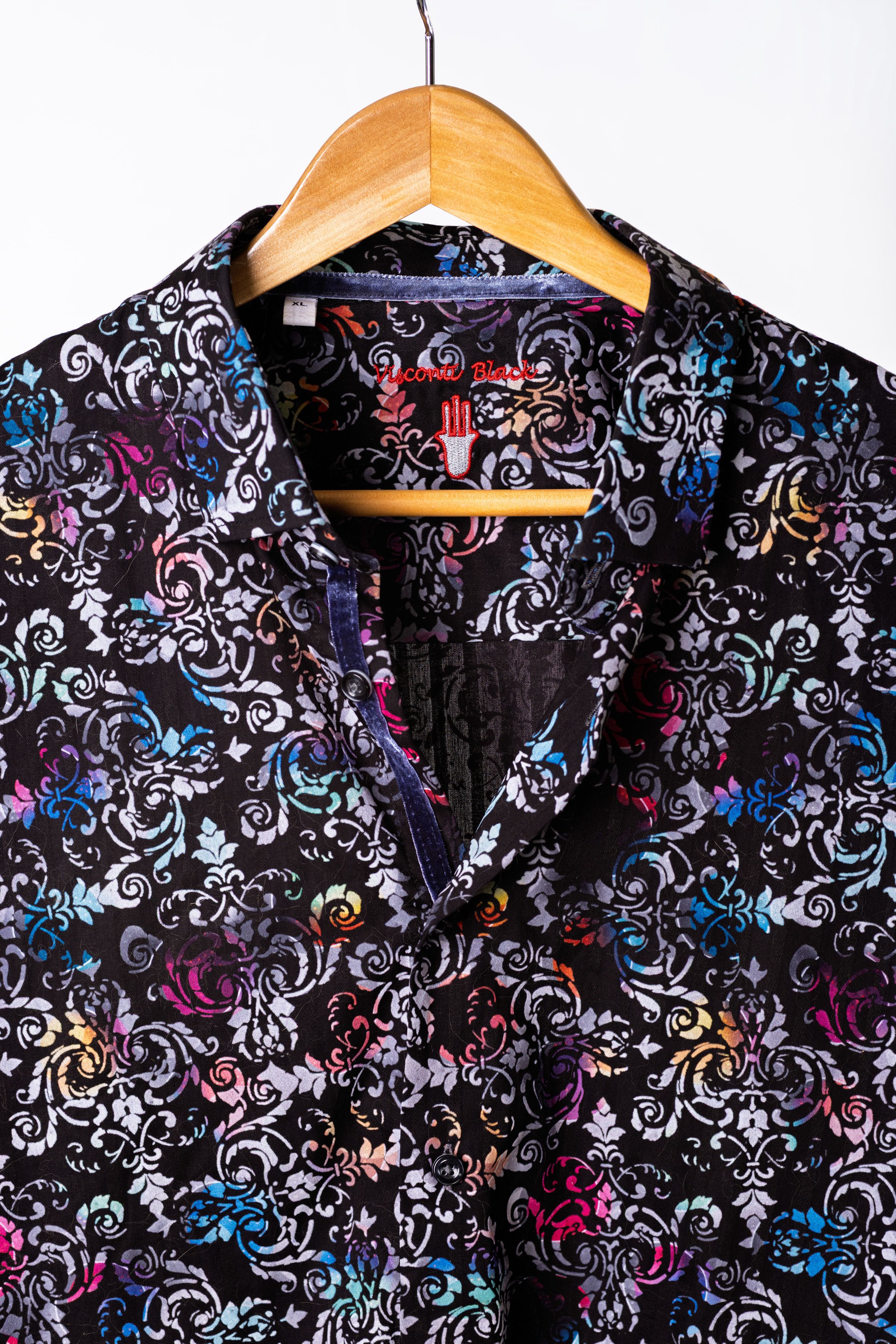 Luchiano Visconti Luchiano Visconti Black Label Multicolor Cotton Shirt XL Size US XL / EU 56 / 4 - 3 Thumbnail