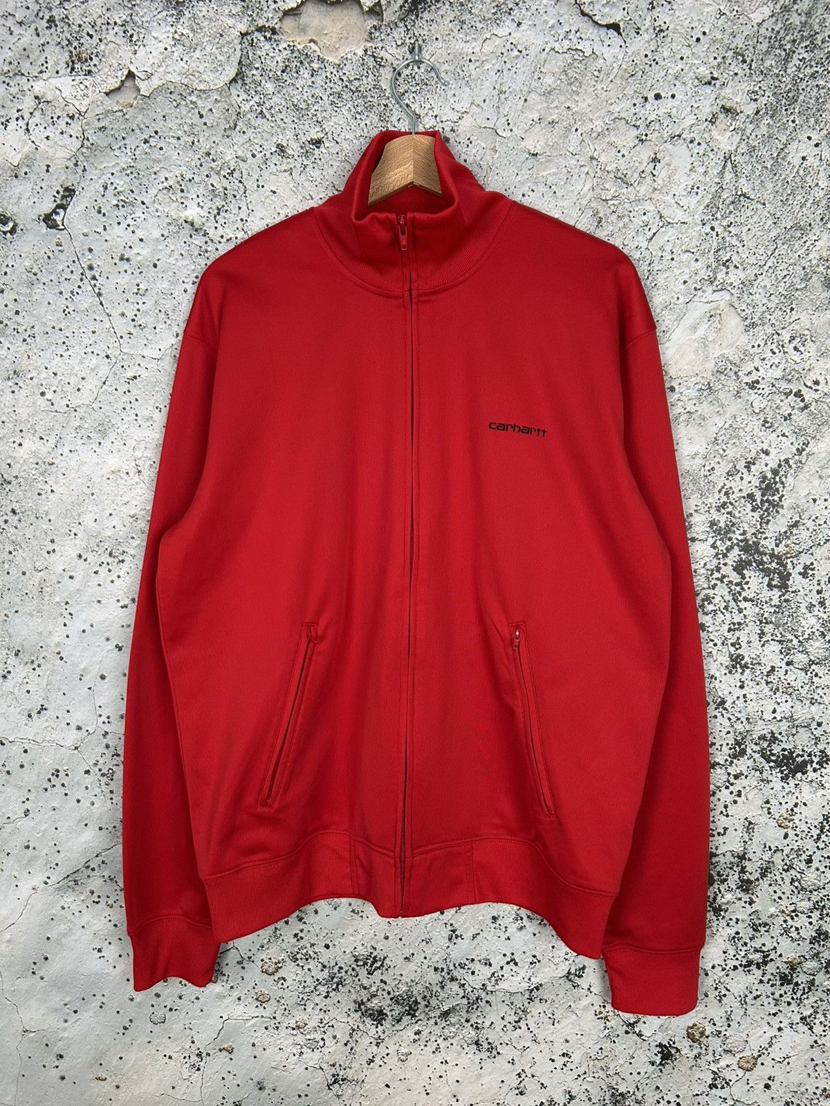 Carhartt Carhartt Warm Up Jacket Red Zip Sweatshirt Tracksuit Hype Size US XL / EU 56 / 4 - 1 Thumbnail