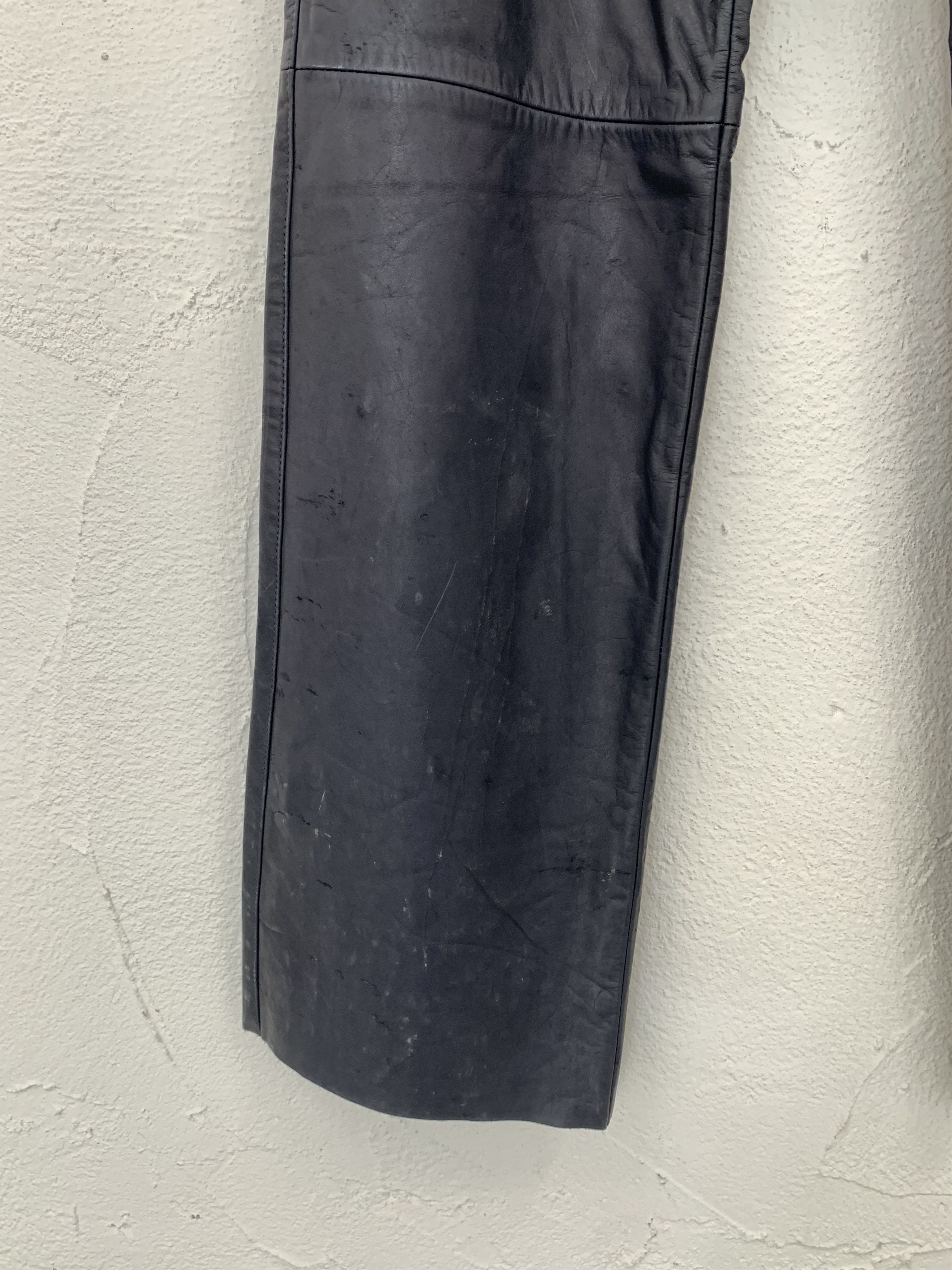 Carol Christian Poell CAROL CHRISTIAN POELL MALE FALL 2000 2001 LEATHER PANTS Size US 32 / EU 48 - 10 Thumbnail