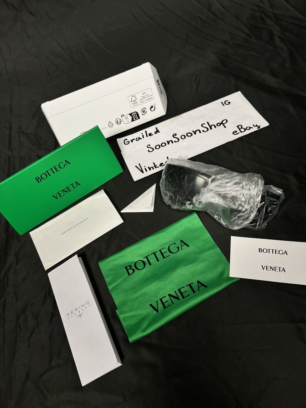 Bottega Veneta DSWT Japanese Bottega Veneta BV1233S sunglasses black green Size ONE SIZE - 11 Thumbnail