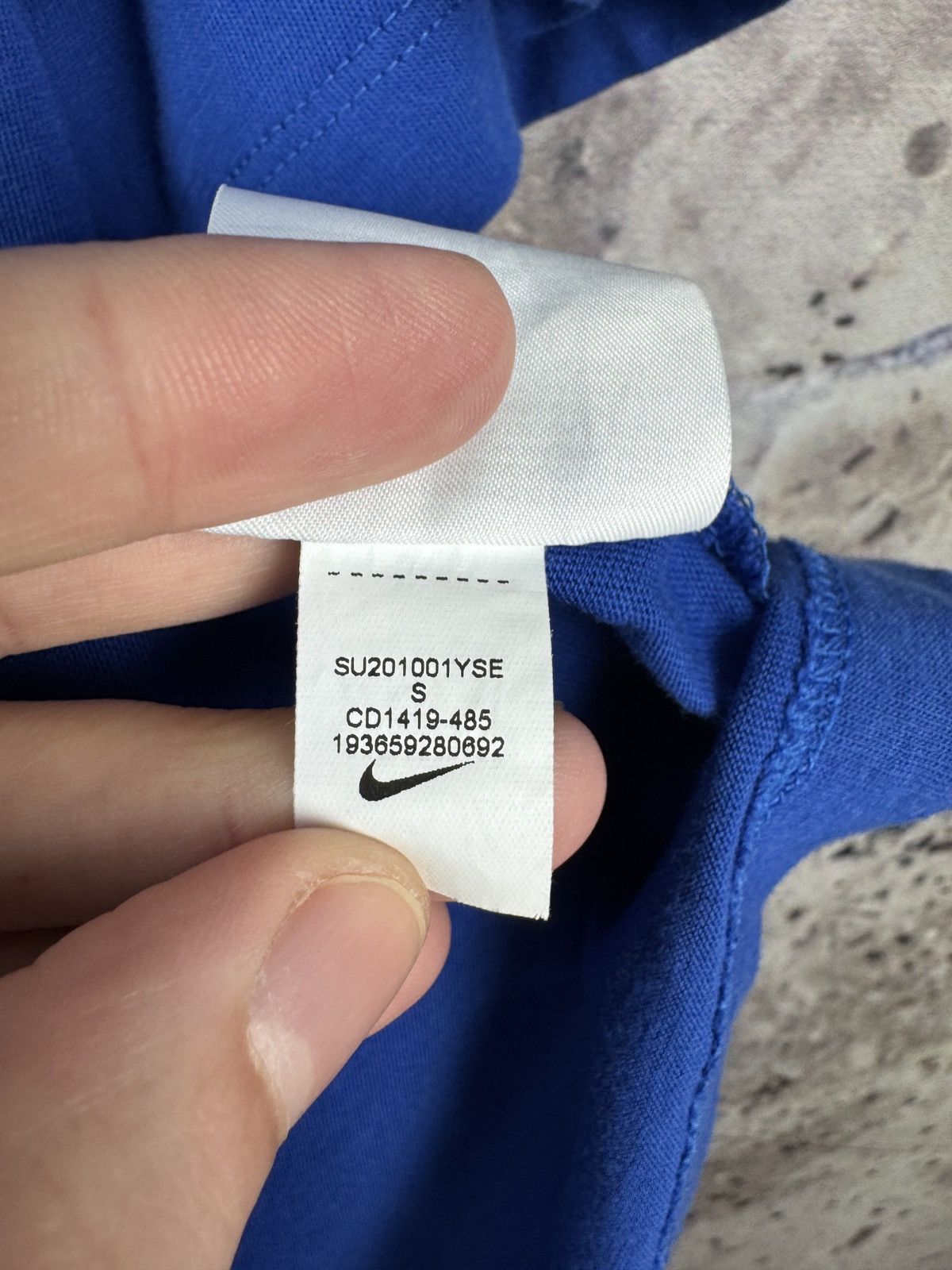 Nike Men’s Nike ENG T-Shirt Blue Streetwear Size Small Size US S / EU 44-46 / 1 - 9 Thumbnail
