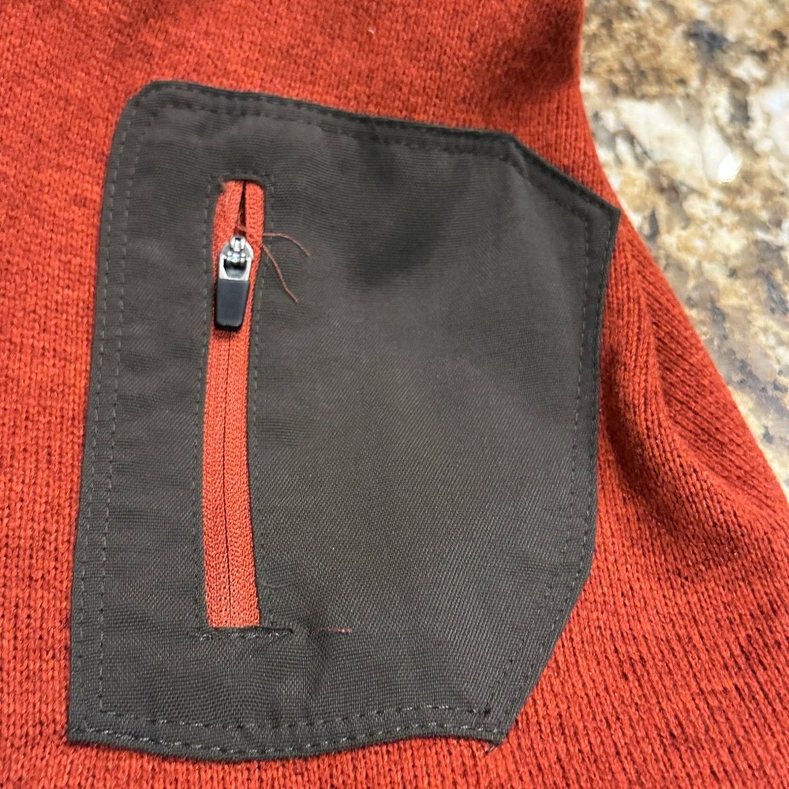 Eddie Bauer Eddie Bauer Mens Size Large Rust Quarter-Zip Pullover Size US L / EU 52-54 / 3 - 7 Thumbnail