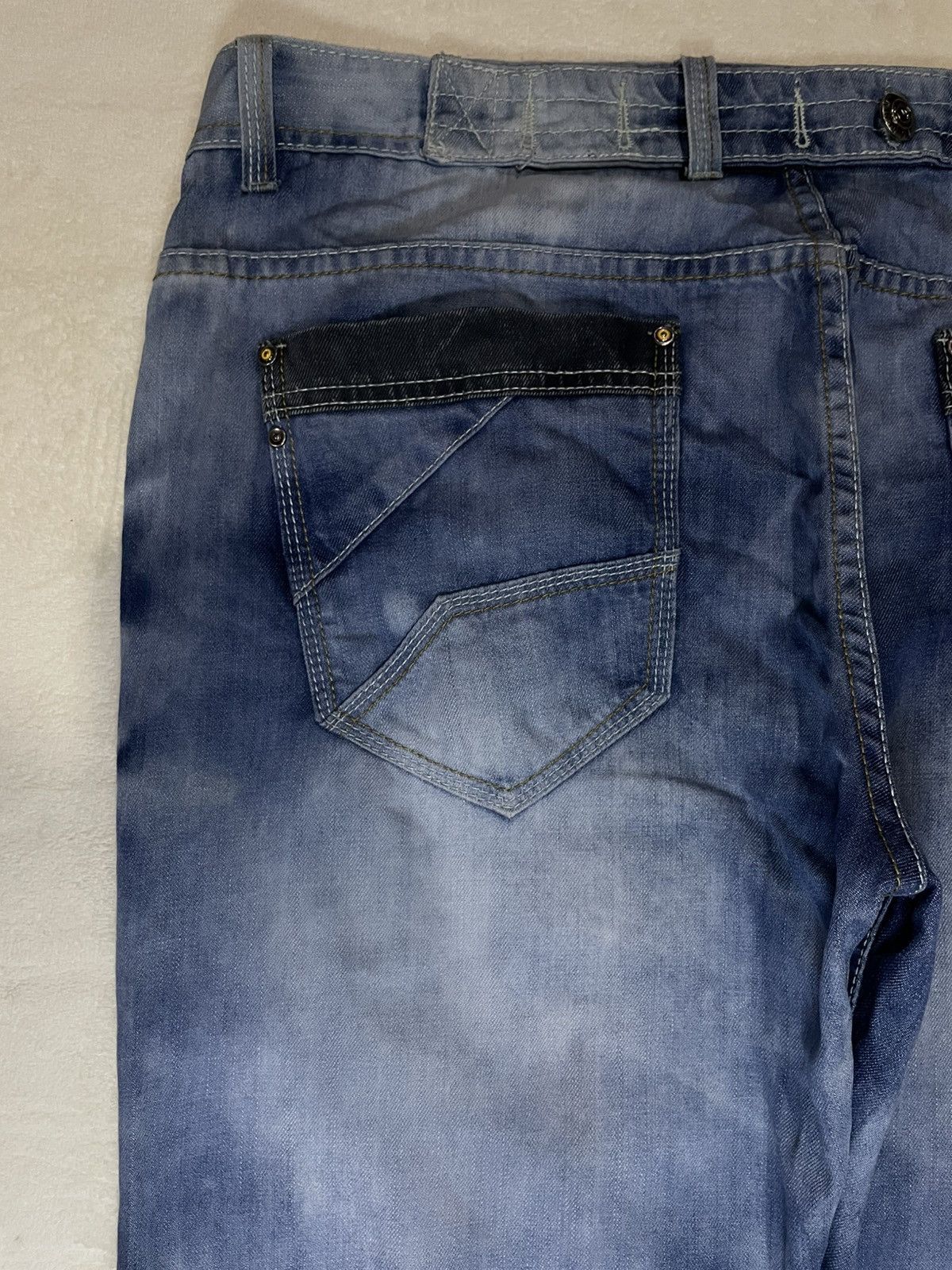 Japanese Brand Vintage TK Denim Acidwash Faded Jeans Size US 39 - 13 Thumbnail