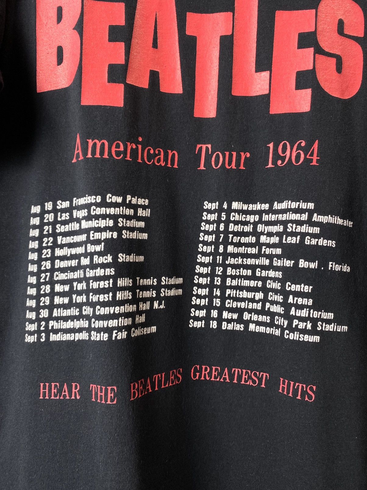 Band Tees Vintage Style 1964 The Beatles American Tour Band T Shirt Size US XL / EU 56 / 4 - 9 Thumbnail