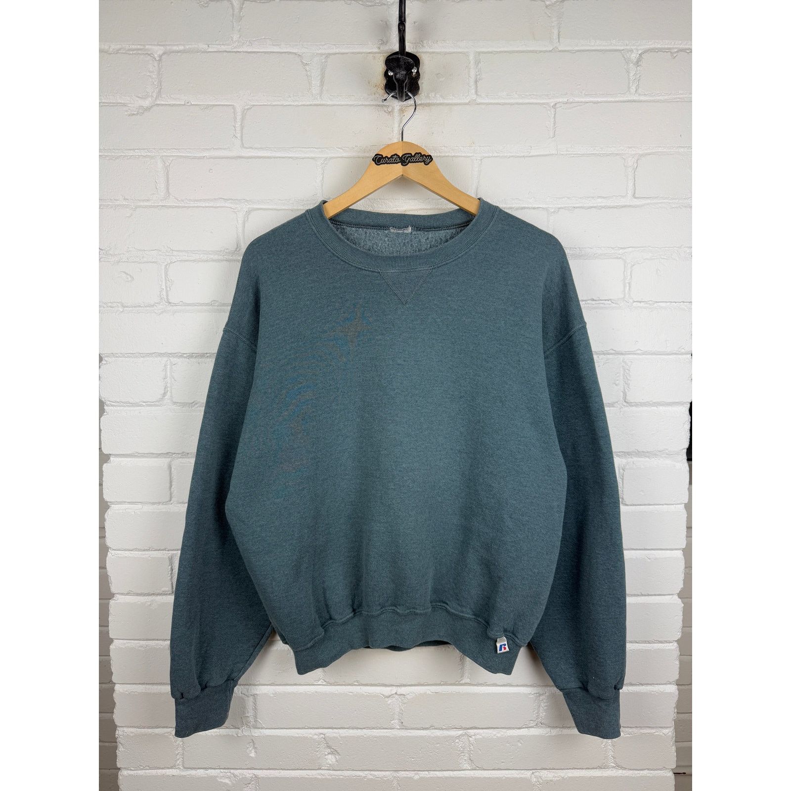 Vintage Vintage Russell Athletic Sweatshirt Size Large Steel Teal Size US L / EU 52-54 / 3 - 1 Thumbnail