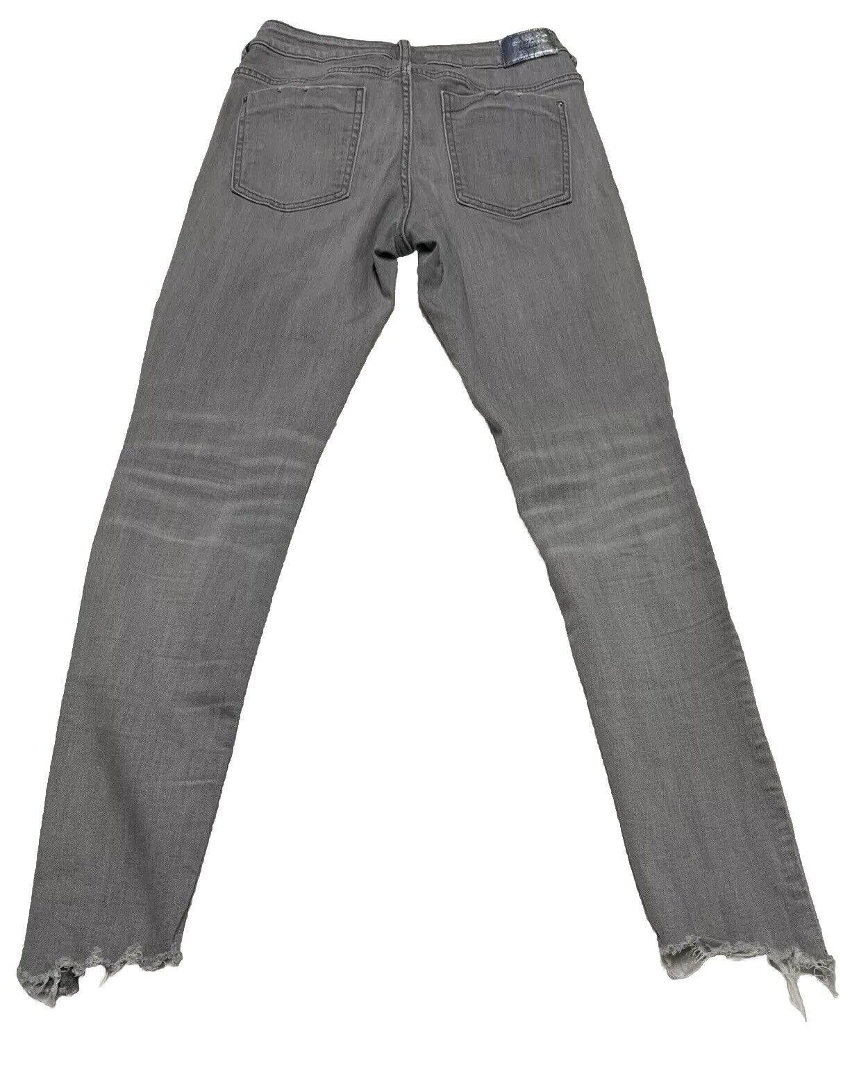 Zara Zara Women's Size 6 Gray Light Wash Skinny Distressed Jeans Size 28" / US 6 / IT 42 - 3 Thumbnail