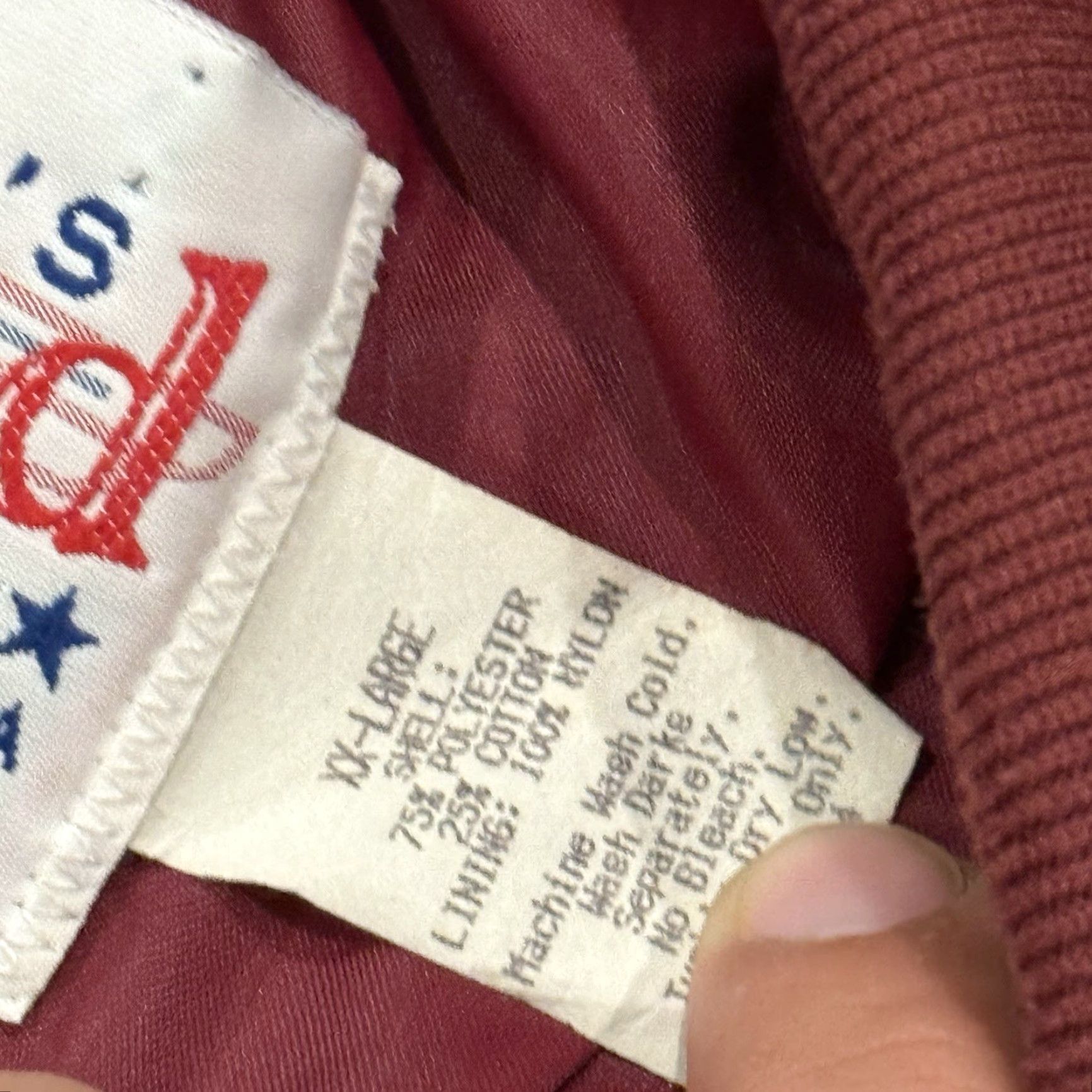 Vintage VINTAGE America's Legend Meguiar's Jacket Bomber Jacket Adult 2XL Burgundy USA Mens Size US XXL / EU 58 / 5 - 4 Thumbnail