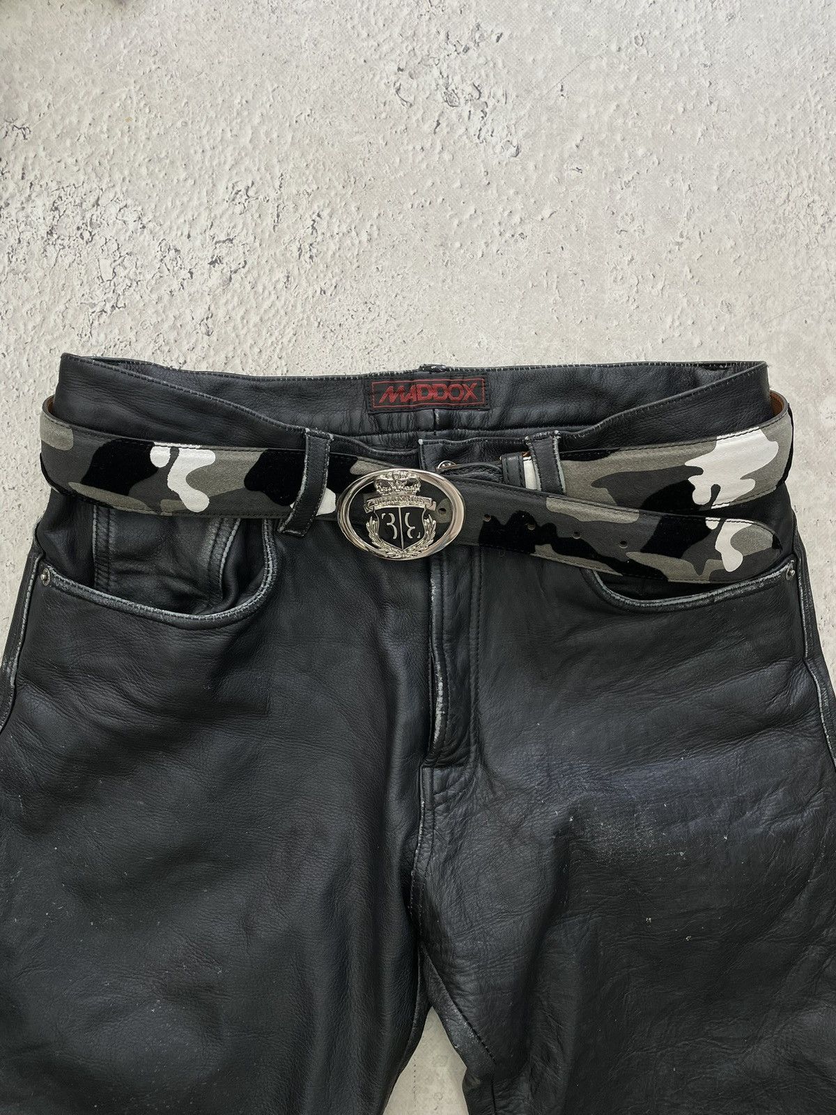 Billionaire Couture Rare leather billionaire cuture leather camo belt Size ONE SIZE - 2 Thumbnail