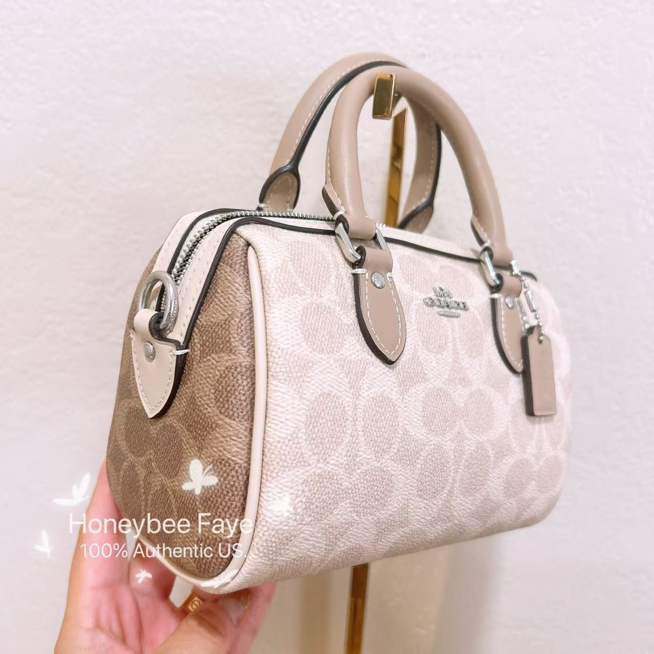 Coach Mini Rowan Crossbody Bag In Blocked Signature Canvas CW330 Size ONE SIZE - 3 Thumbnail