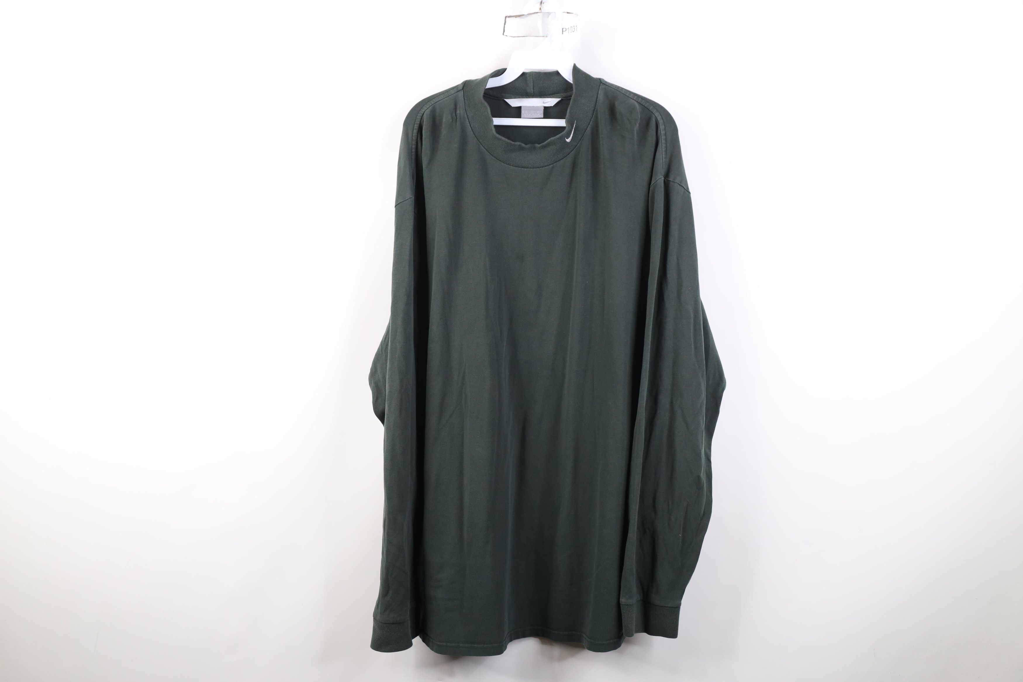 Nike Vintage Y2K Nike Mini Swoosh Mock Neck Long Sleeve T-Shirt Size US XXL / EU 58 / 5 - 1 Thumbnail