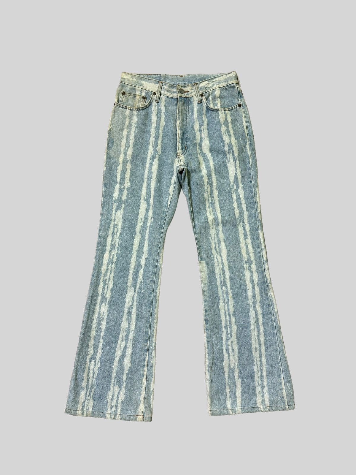 Edwin × If Six Was Nine × Vintage Vintage Edwin Acid Wash Flare Jeans Size US 27 - 1 Thumbnail