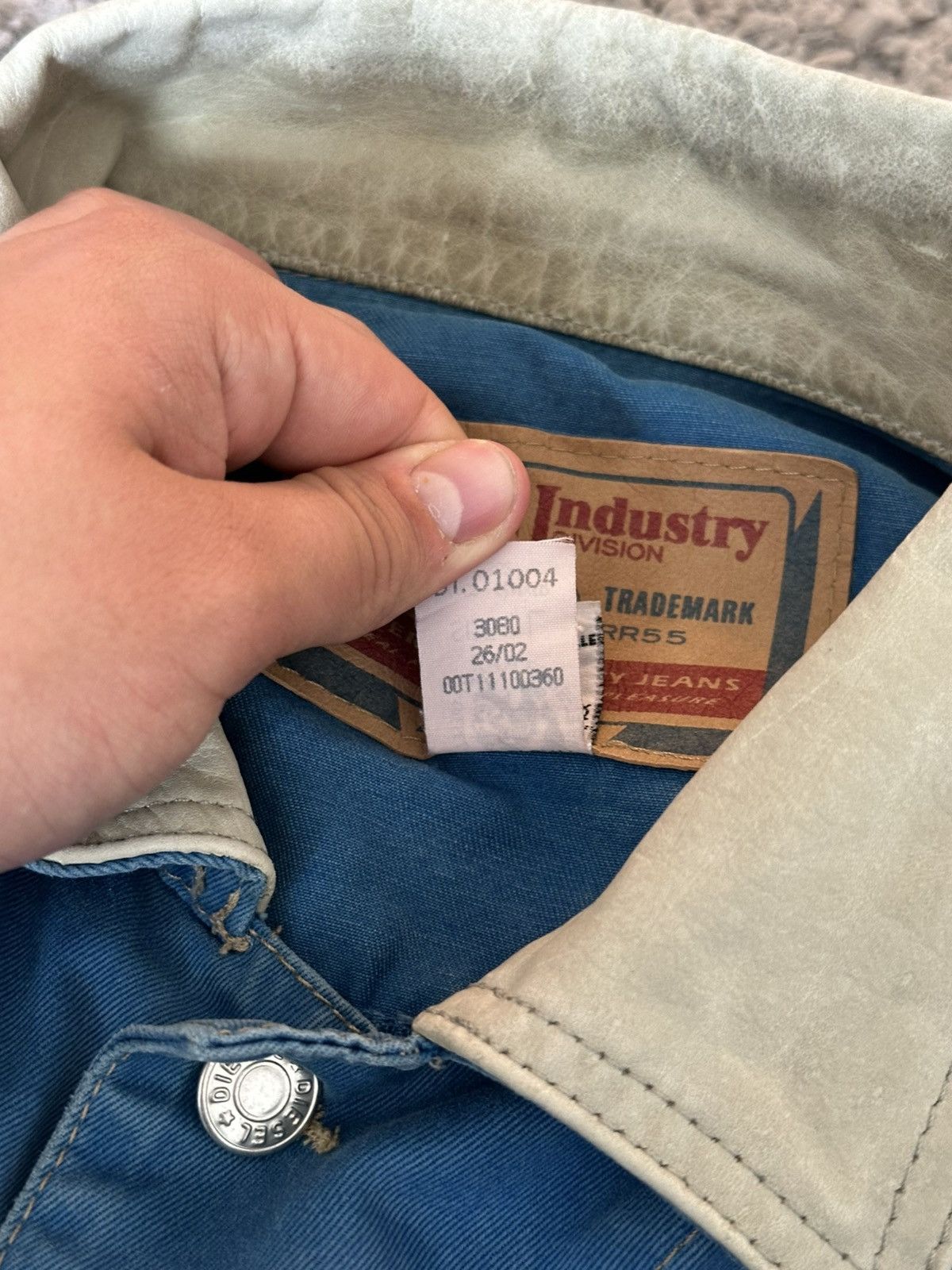 Diesel Vintage DIESEL Denim Blue Turquoise Jean Jacket Size US L / EU 52-54 / 3 - 5 Thumbnail