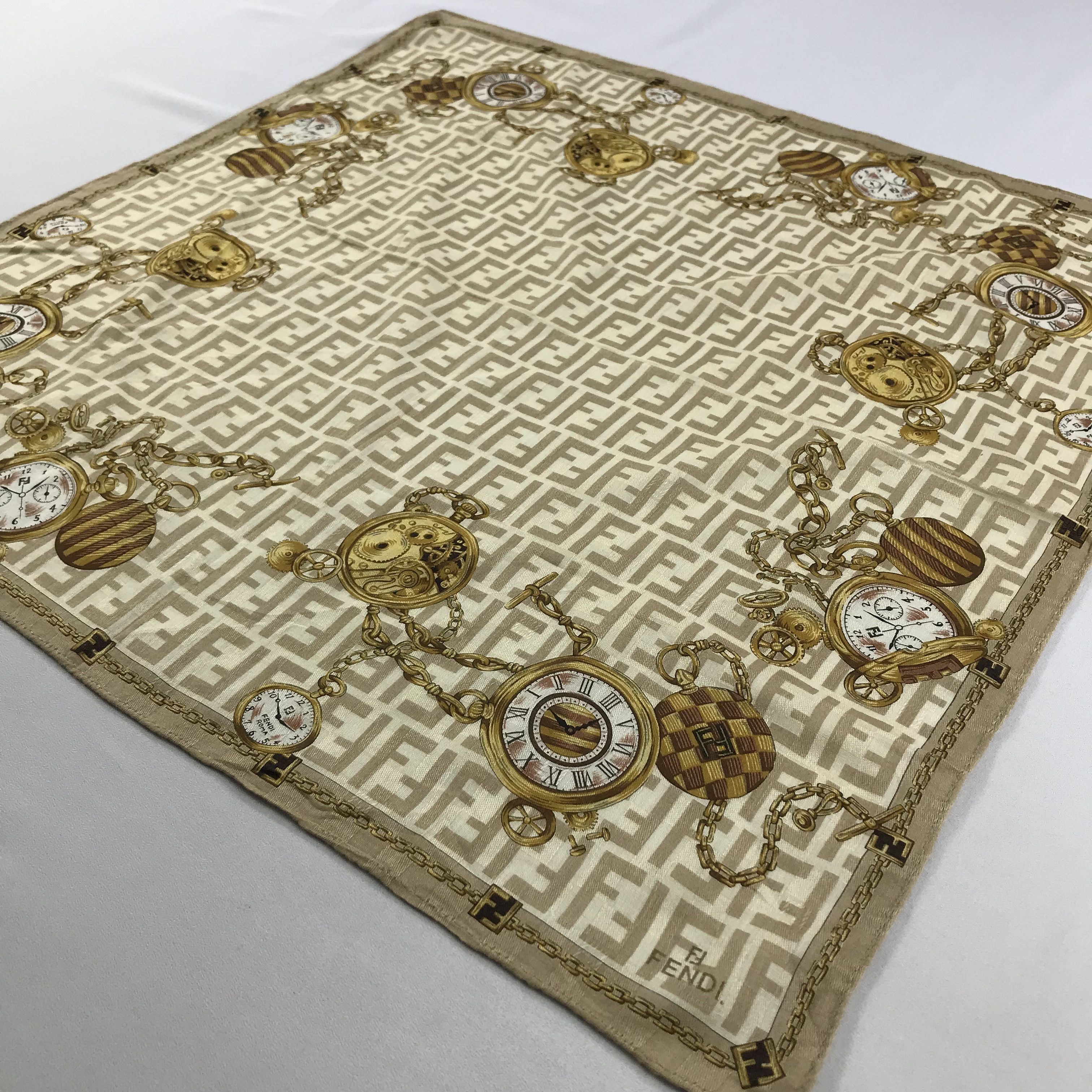 Vintage Vintage Fendi Bandana / Handkerchief / Neckerchief - S2746A Size ONE SIZE - 2 Thumbnail