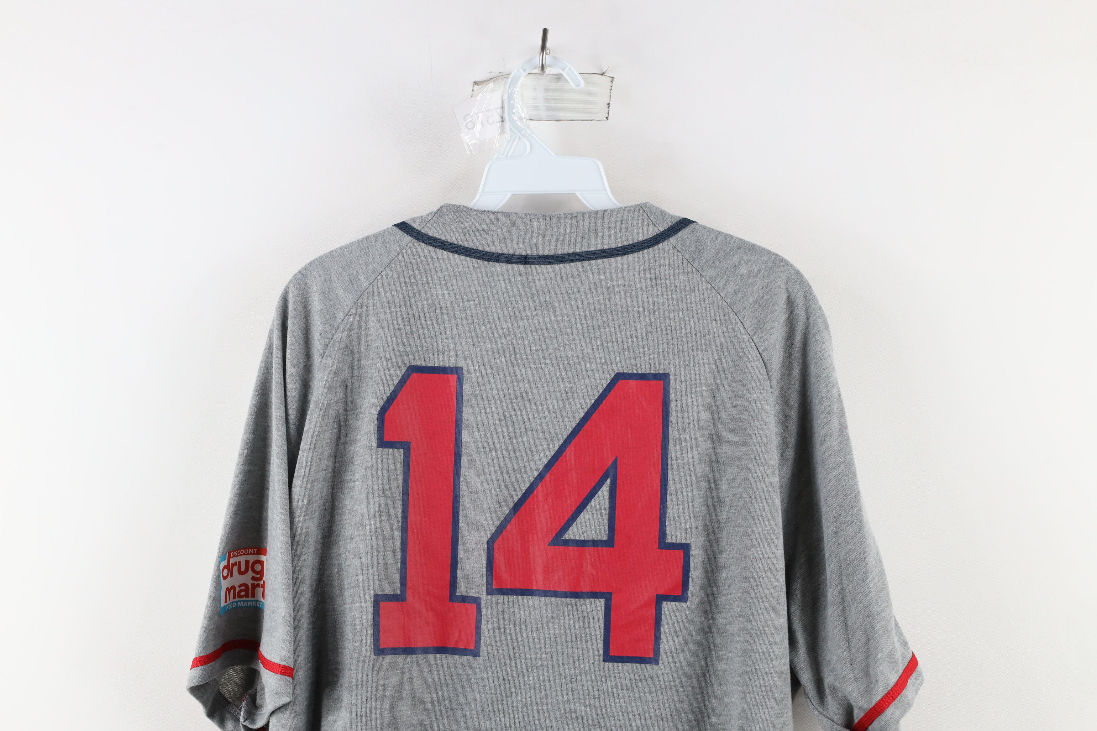 Vintage Vintage Spell Out Cleveland Indians Baseball Jersey Gray Size US XL / EU 56 / 4 - 12 Thumbnail