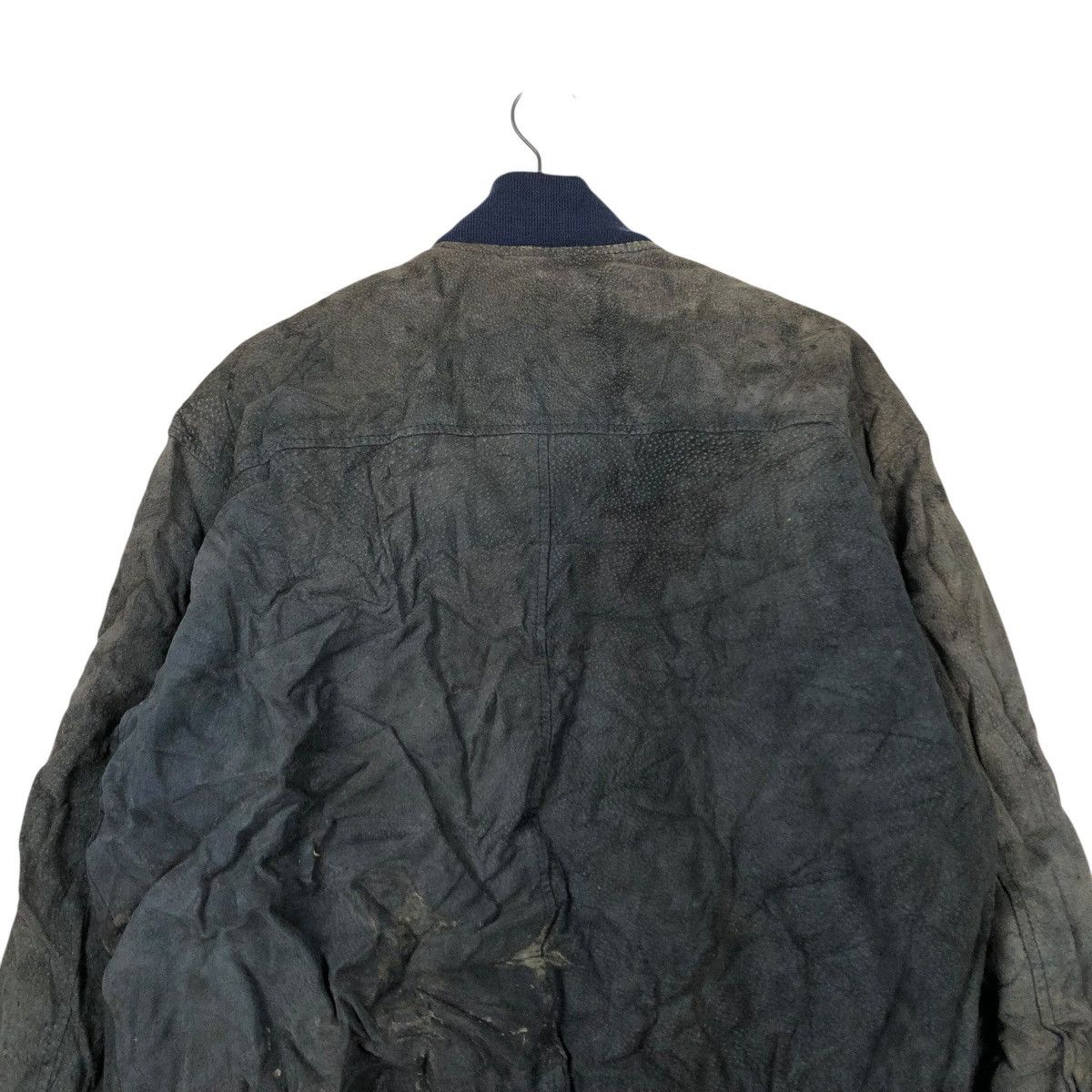Japanese Brand 🔥VINTAGE LEATHER JACKET BOMBER BACK LOT ISSEY MIYAKE Size US L / EU 52-54 / 3 - 11 Thumbnail