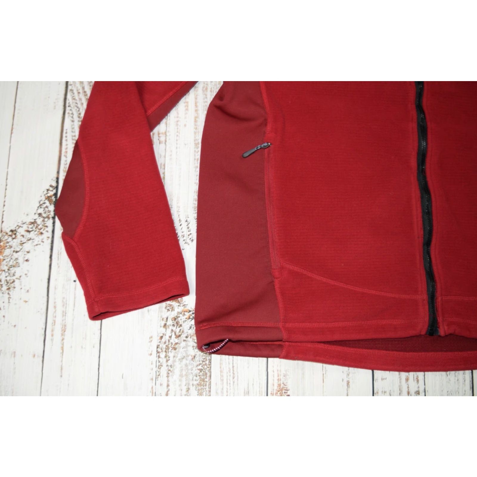 Vintage L.L.Bean Jacket MENS XLT Red FLEECE WAFFLE FULL ZIP POCKETED POLARTEC TECHNICAL ALPINE Size US XL / EU 56 / 4 - 3 Thumbnail