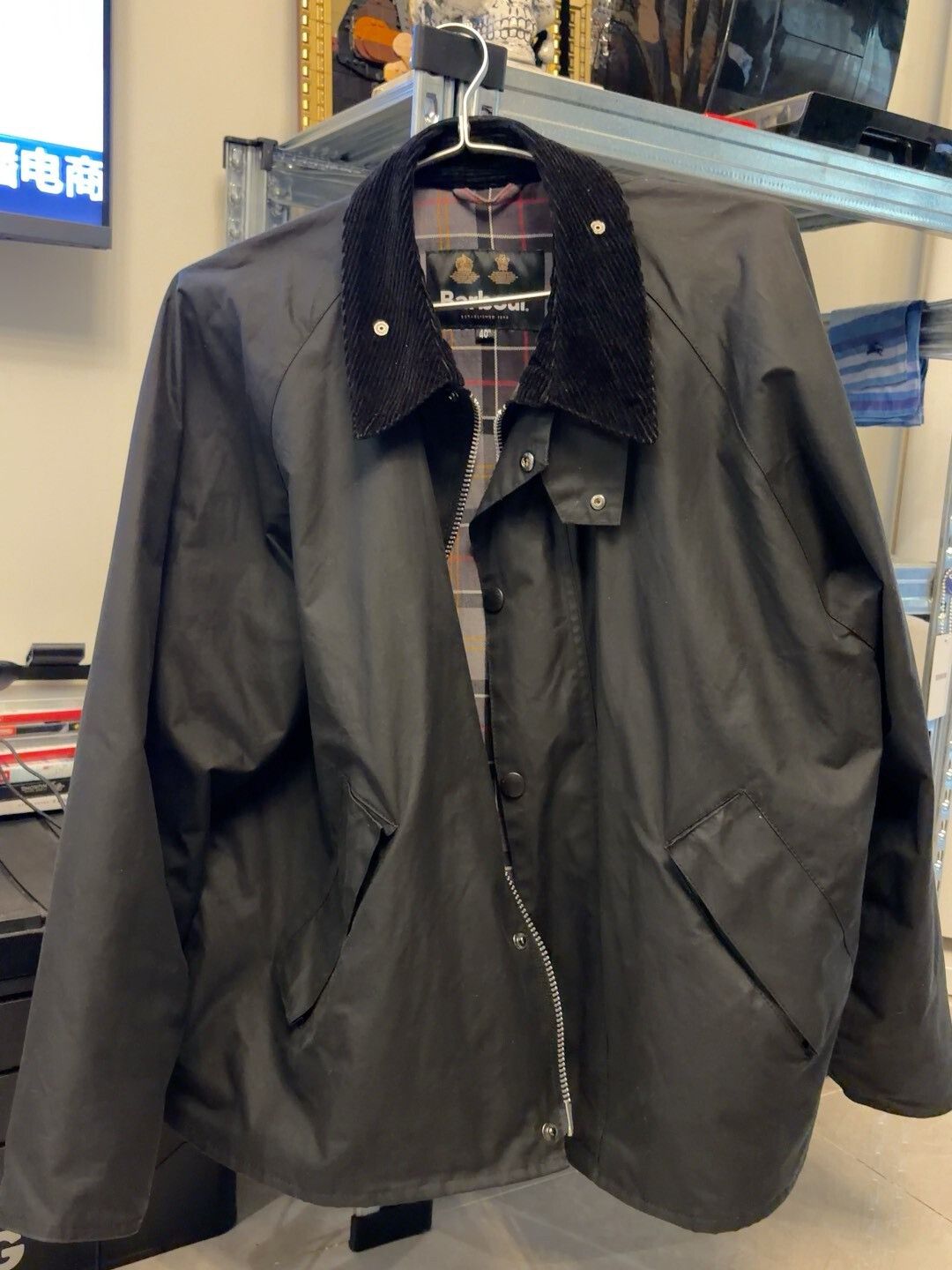 Barbour Barbour Transport Black Waxed Jacket Size US XXS / EU 40 - 1 Thumbnail