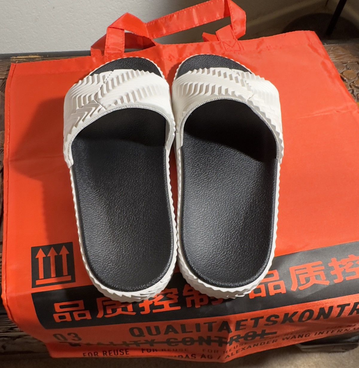 Adidas × Alexander Wang ADIDAS X ALEXANDER WANG Adilette Slides - D97932 - Men's 10 Size US 10 / EU 43 - 8 Thumbnail