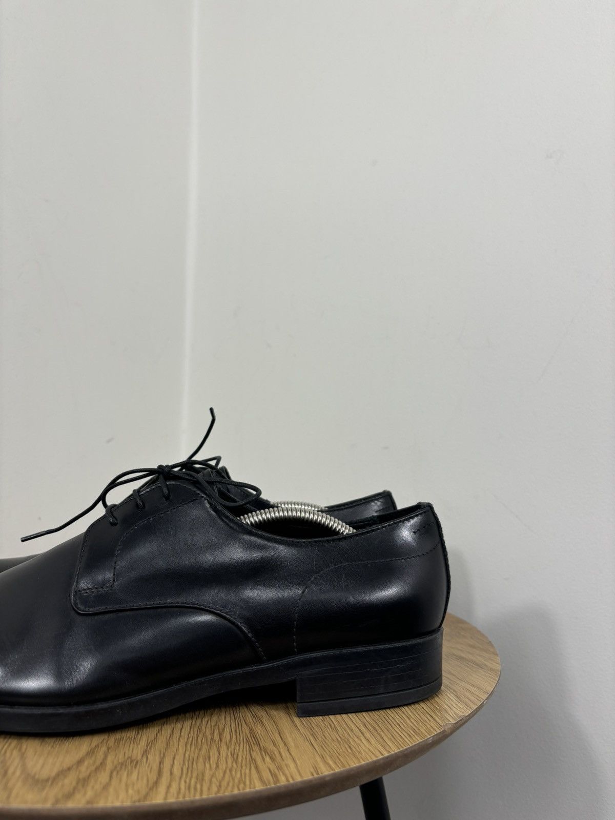 Doucal's Doucal’s Men’s Italian Handmade Black Leather Derby Shoes Size US 7.5 / EU 40-41 - 11 Thumbnail