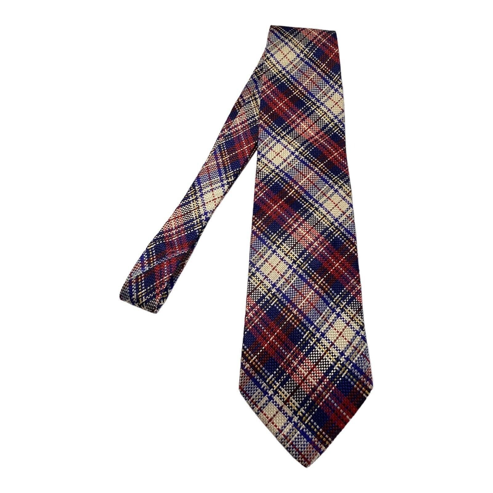 Etro ETRO Milano Blue PLaids & Cheks Luxury Silk Tie Made In Ital Size ONE SIZE - 6 Thumbnail